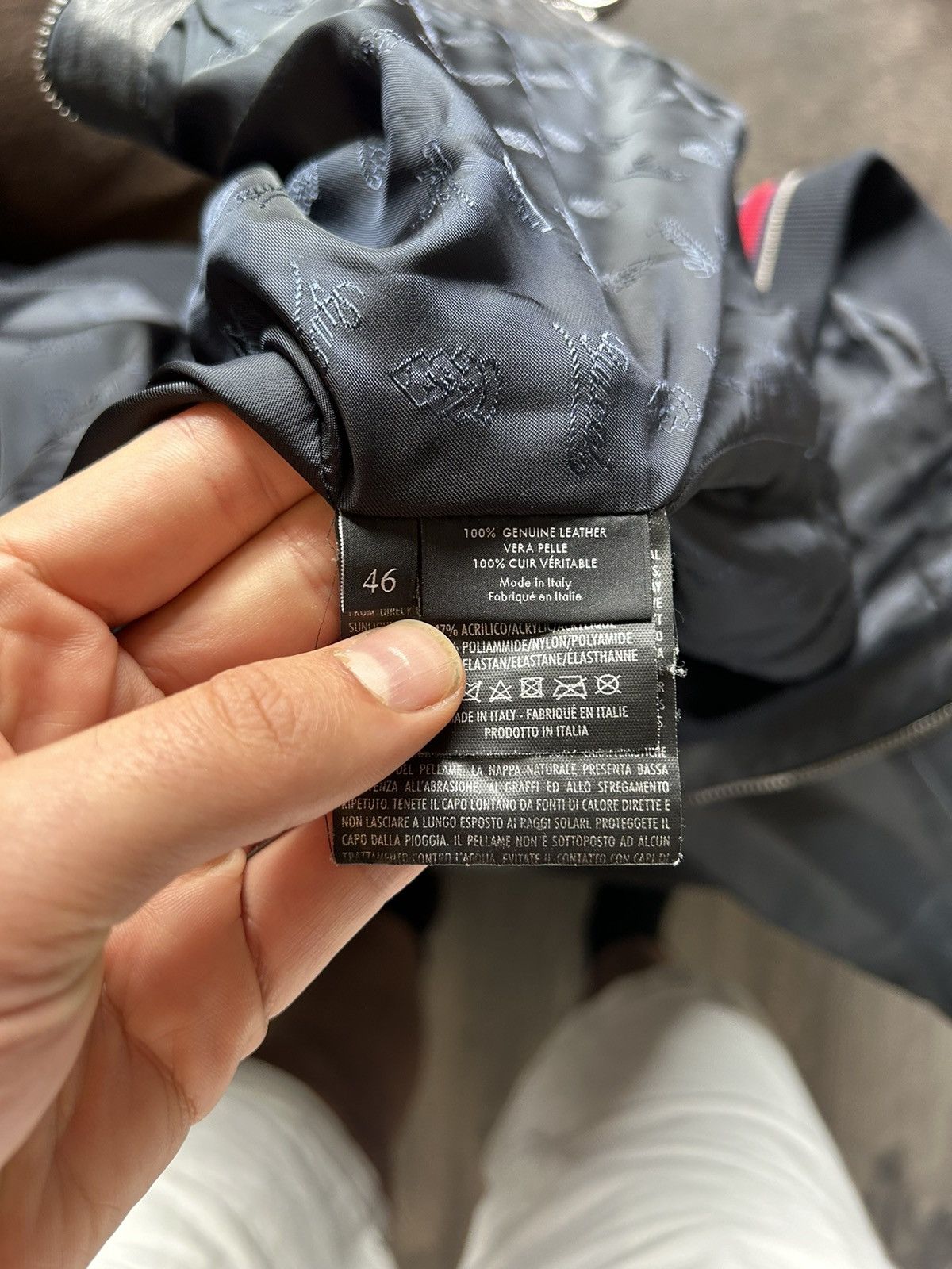 Gucci Gucci Black Lambskin Leather Bomber Jacket - Size IT 46 Size US S / EU 44-46 / 1 - 16 Thumbnail