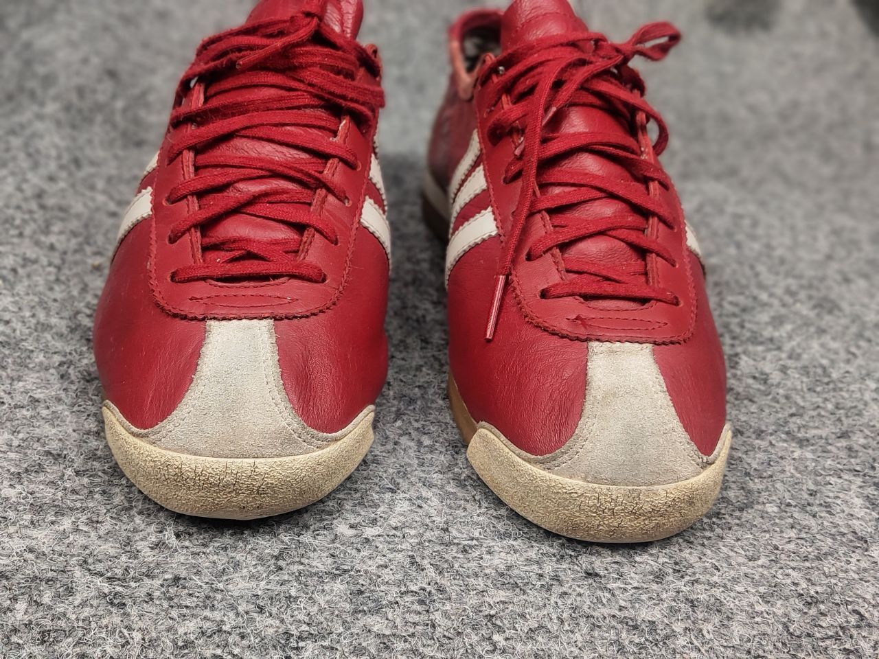 Adidas Vintage 2003 Adidas Italia Leather Red Retro Sneakers Size US 8 / EU 41 - 11 Thumbnail