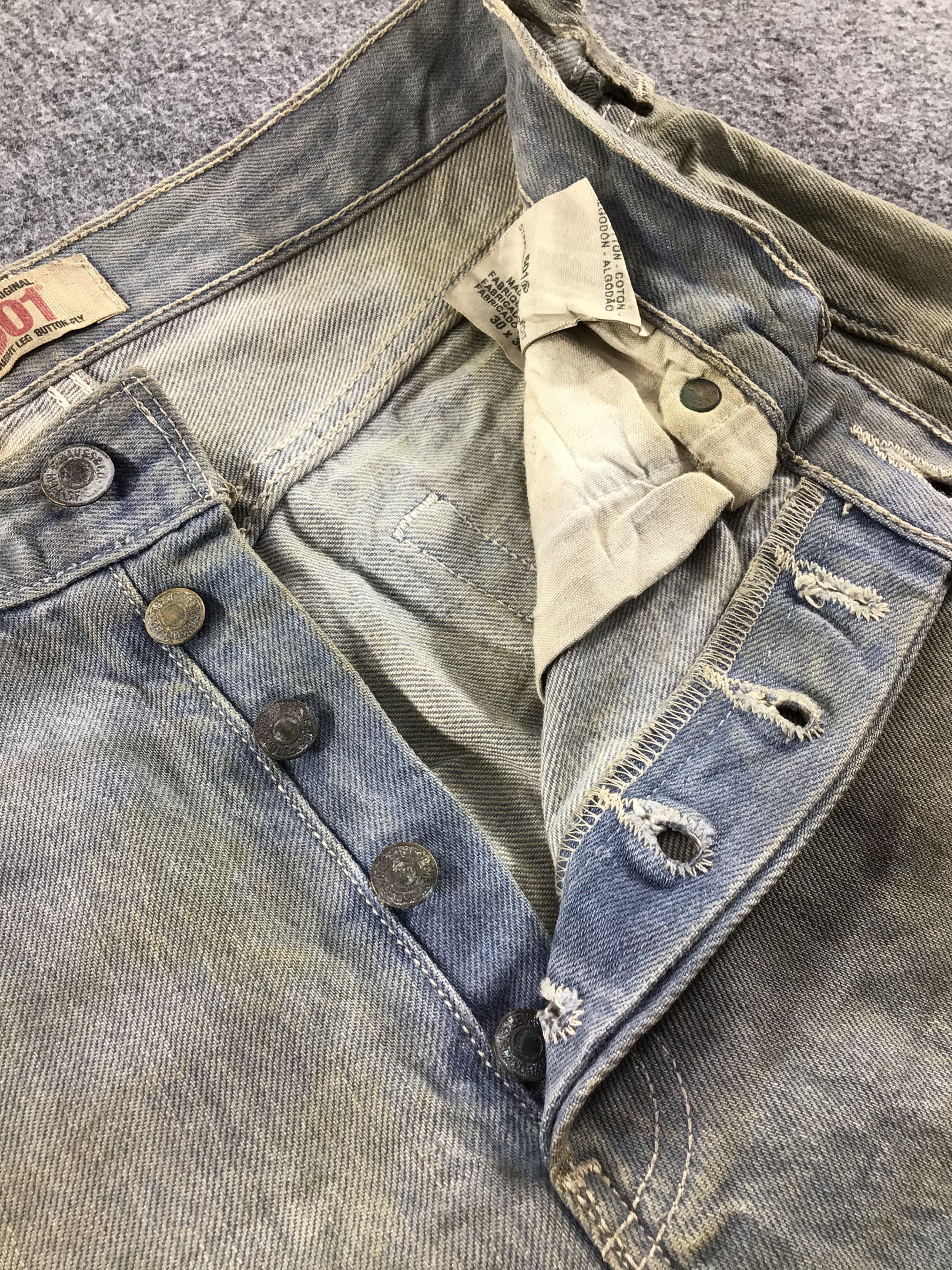 Levi's Faded Dirty Wash Levis Vintage 501 Jeans - J353 Size US 29 - 7 Thumbnail
