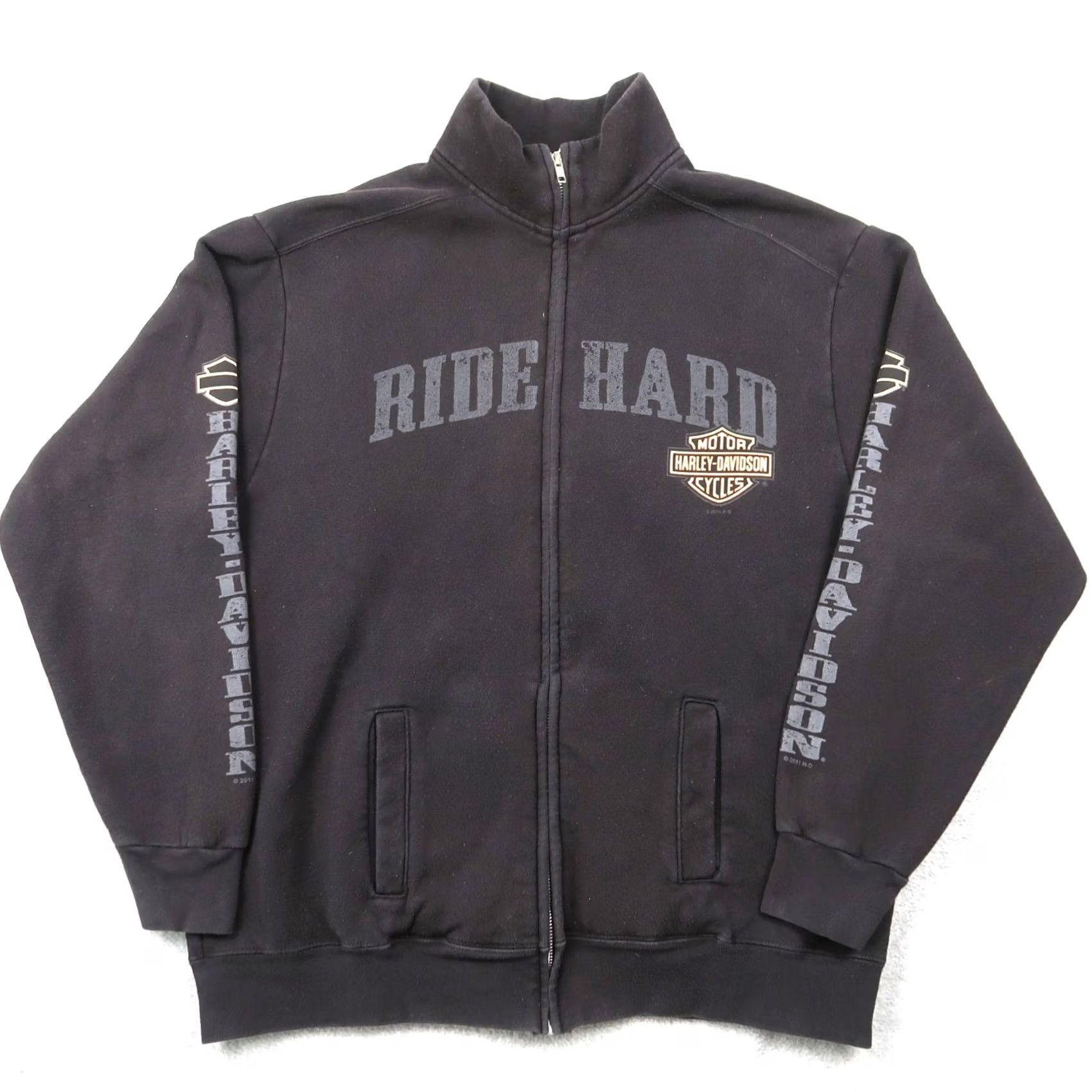 Harley Davidson Vintage Harley-Davidson Jacket Mens L Black Full Zip Skull Graphic Print Y2K Size US L / EU 52-54 / 3 - 2 Thumbnail