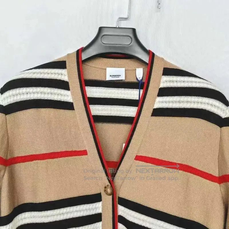 Burberry Burberry Spring Autumn Wool Striped Cardigan. Size M / US 6-8 / IT 42-44 - 7 Thumbnail