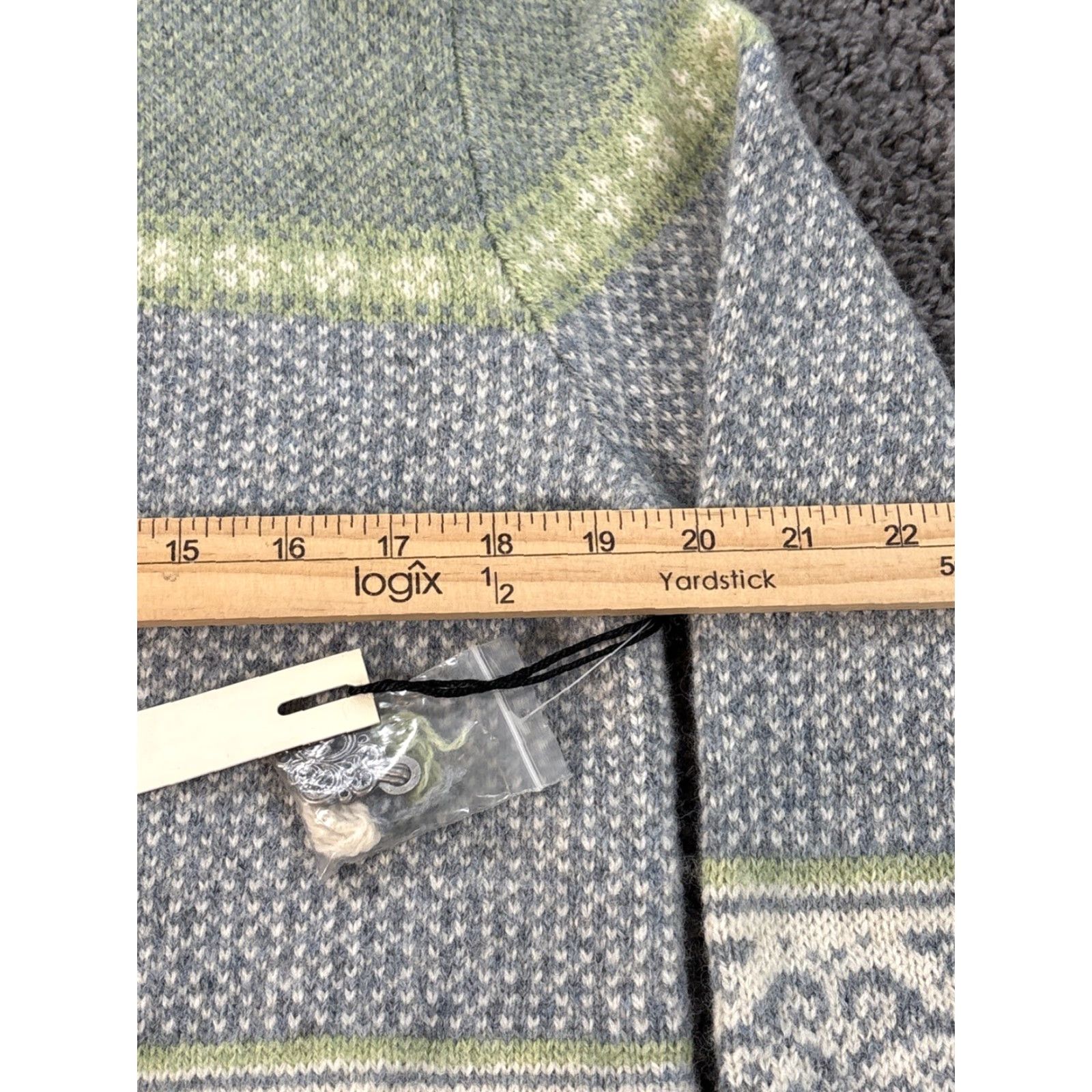 Vintage VINTAGE Susan Bristol Wool Cardigan Sweater Women M Nordic Fair Isle Fisherman NWT Size M / US 6-8 / IT 42-44 - 3 Thumbnail