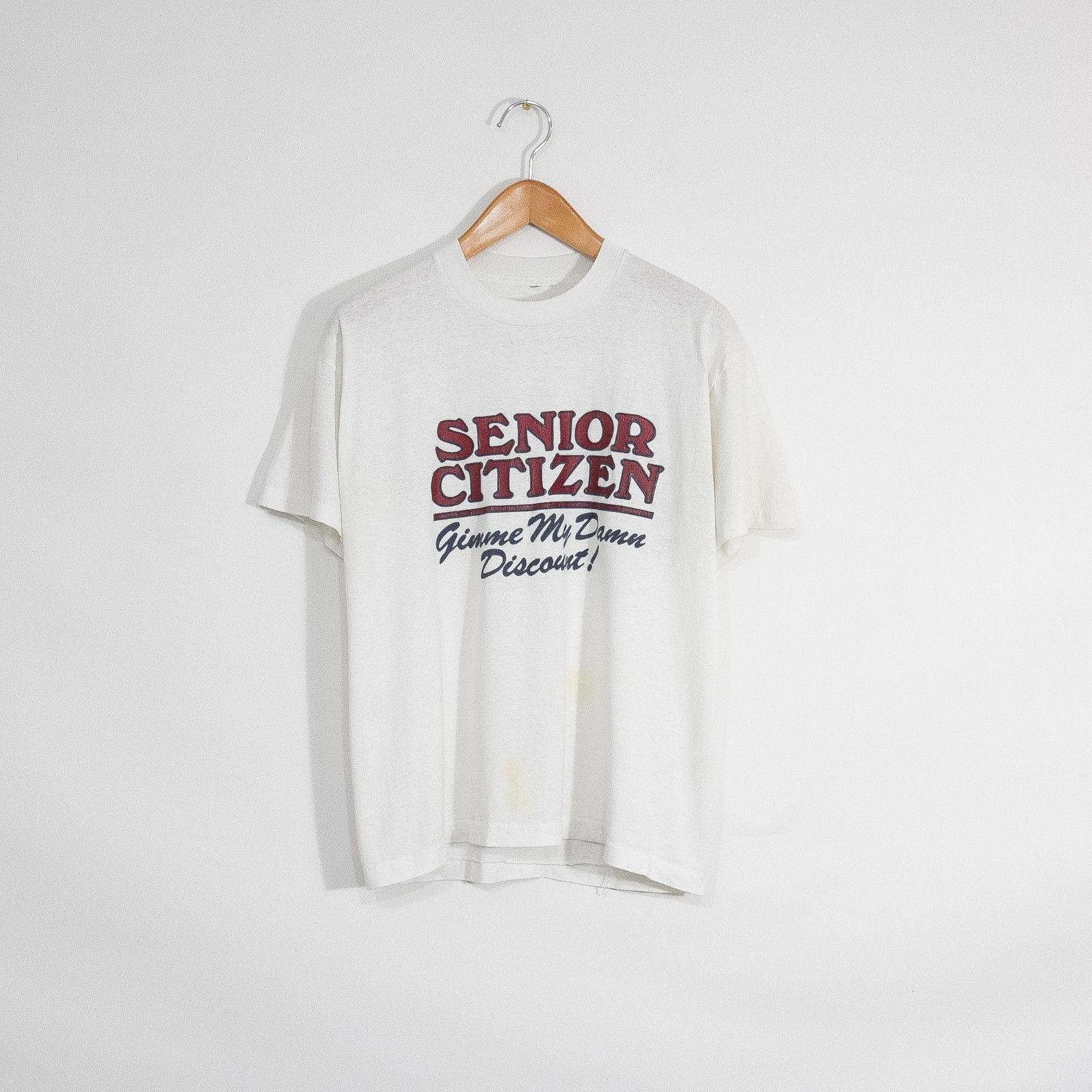 Vintage Vintage 90s Senior Citizen Funny Humor T Shirt Large - Thin Size US L / EU 52-54 / 3 - 1 Thumbnail