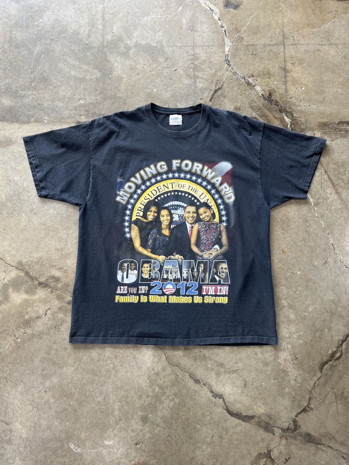 Vintage 2012 President Obama Four More Years Moving Forward Tee 2XL Size US XXL / EU 58 / 5 - 2 Thumbnail