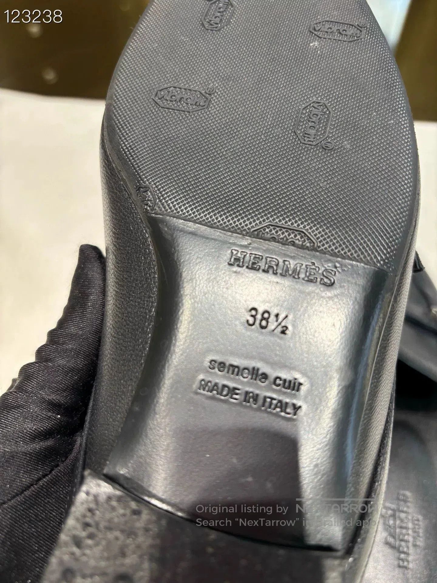 Hermes Hermès Women's Black Silver Mules. Size US 7.5 / IT 37.5 - 6 Thumbnail