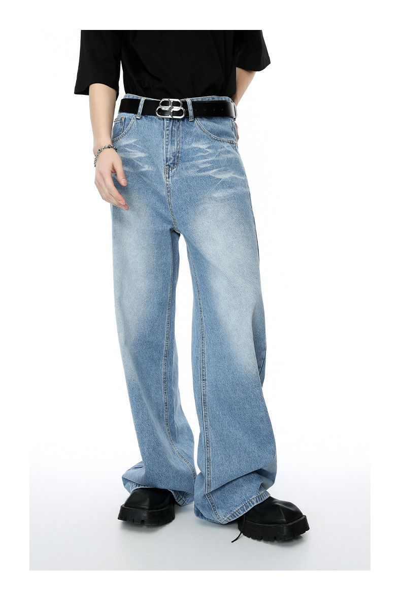 Japanese Brand Vintage American whisker loose straight jeans y2k Size US 32 / EU 48 - 2 Thumbnail
