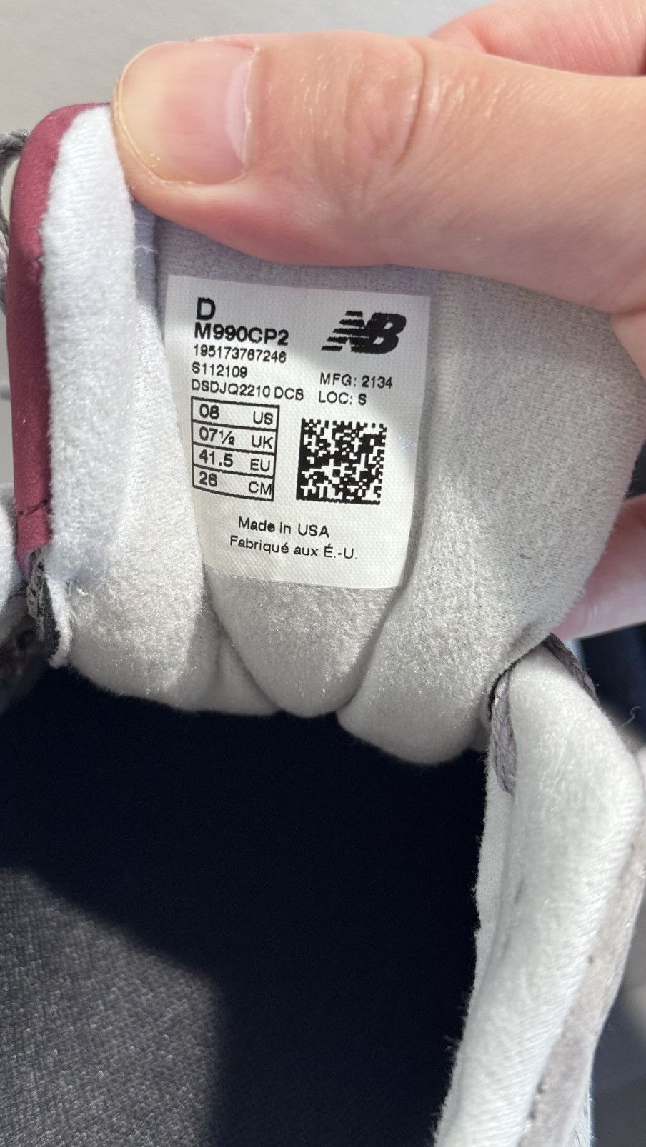 New Balance New 990v2 CP2 Size 8 MIUSA Size US 8 / EU 41 - 6 Thumbnail