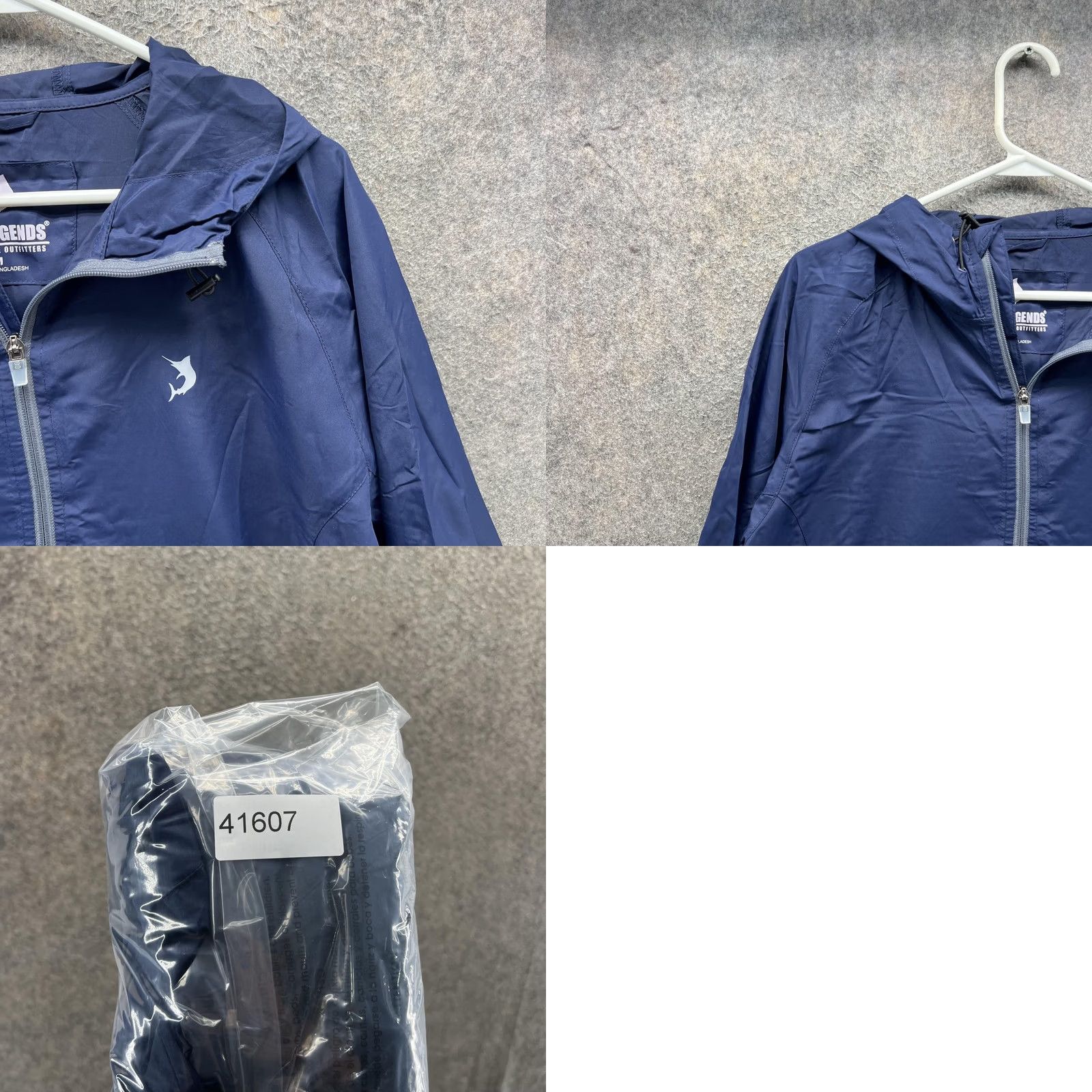 Vintage Reel Legends Jacket Mens M Blue Hooded Full Zip Windbreaker Fishing Size US M / EU 48-50 / 2 - 8 Thumbnail