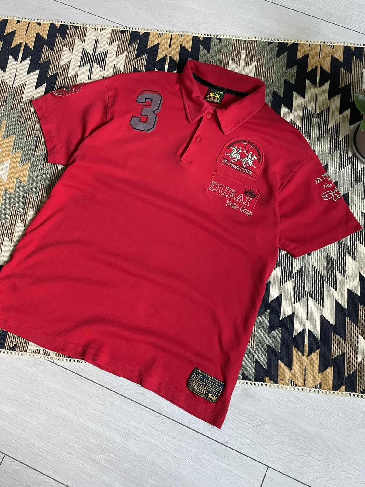 Other Vintage La Martina Dubai Polo Chief Kief Logo T-shirt Size US L / EU 52-54 / 3 - 3 Thumbnail