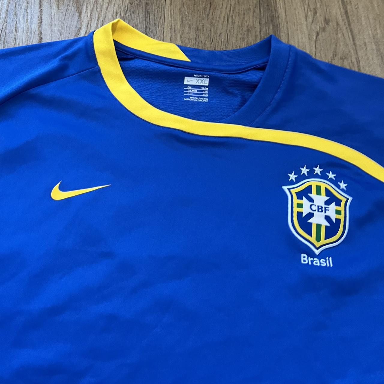 Nike 2008-10 Brasil Nike Trainning y2k 2000s Football Size US XXL / EU 58 / 5 - 3 Thumbnail
