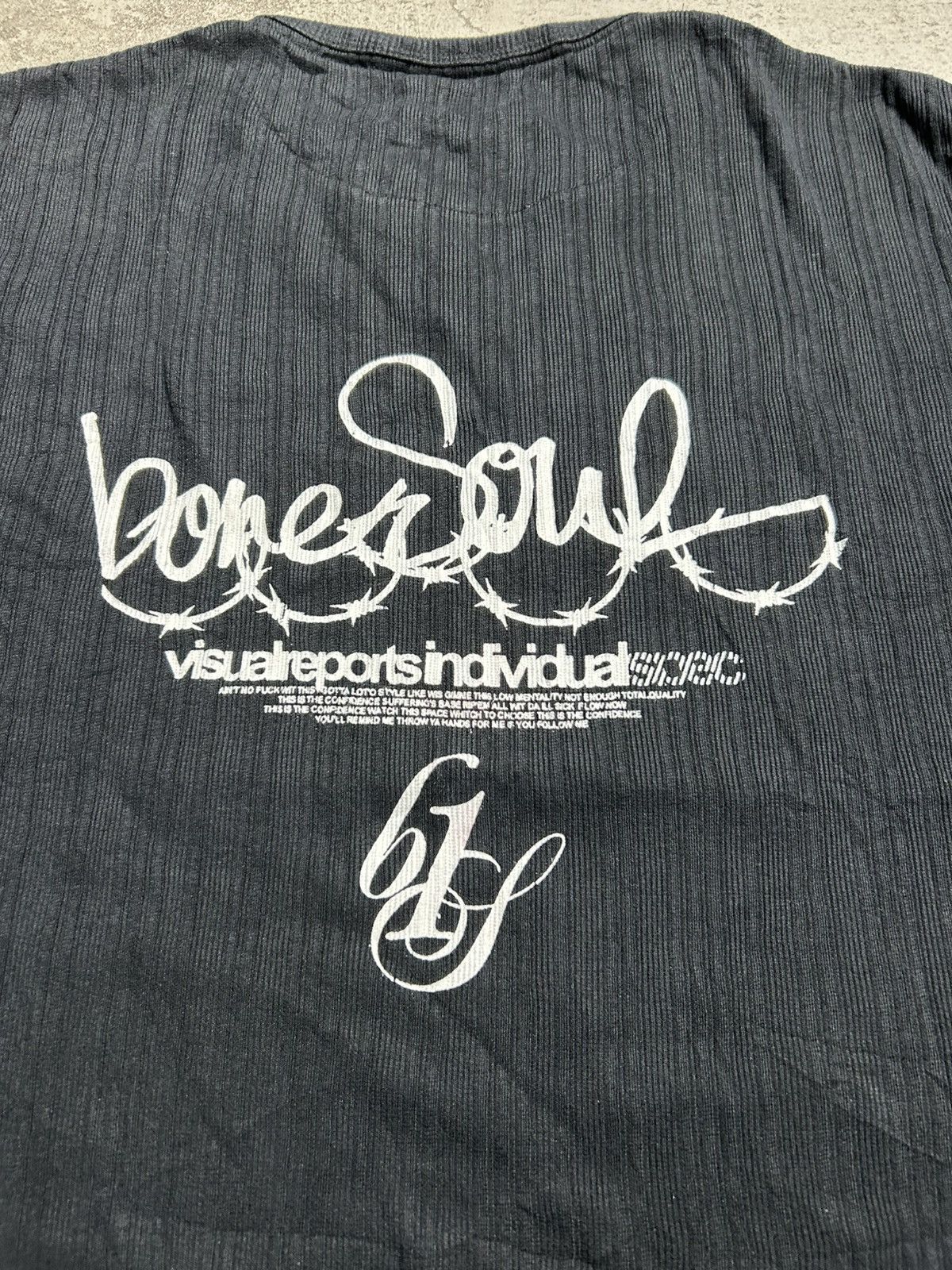 Japanese Brand 2000s B One Soul Japan Poem Punk Syle layered Shirt Size US L / EU 52-54 / 3 - 10 Thumbnail