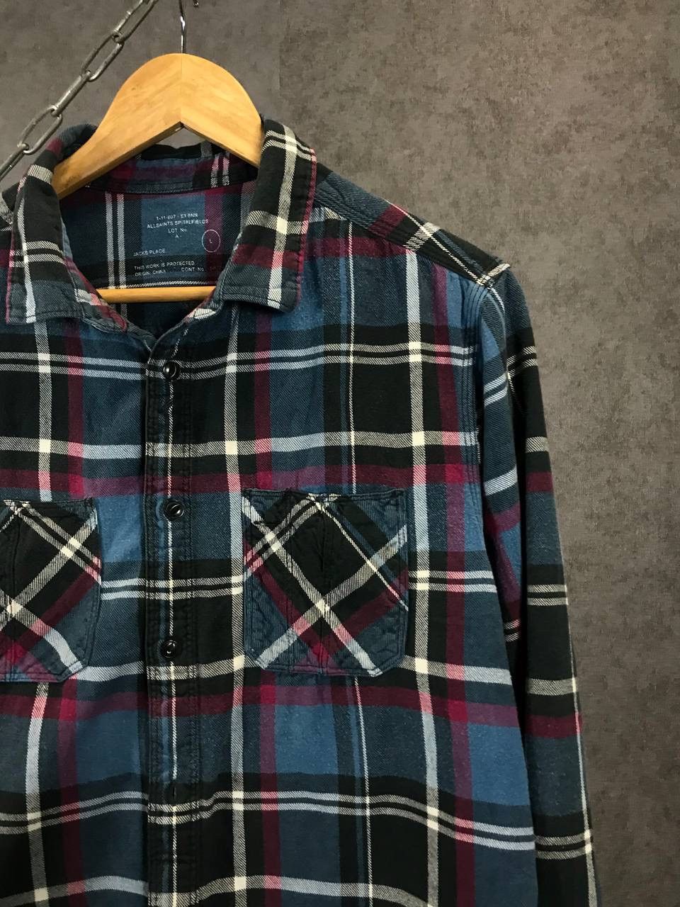 Allsaints Allsaints vintage flannel shirt Size US L / EU 52-54 / 3 - 2 Thumbnail