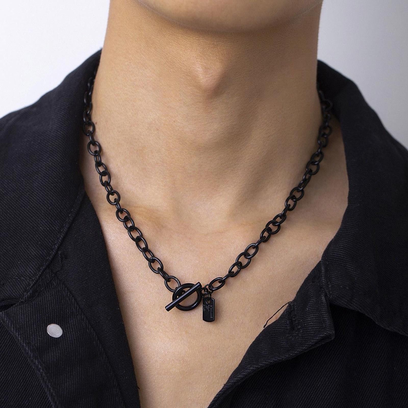 Jewelry Pistol Black Pendant Necklace Size ONE SIZE - 1 Thumbnail