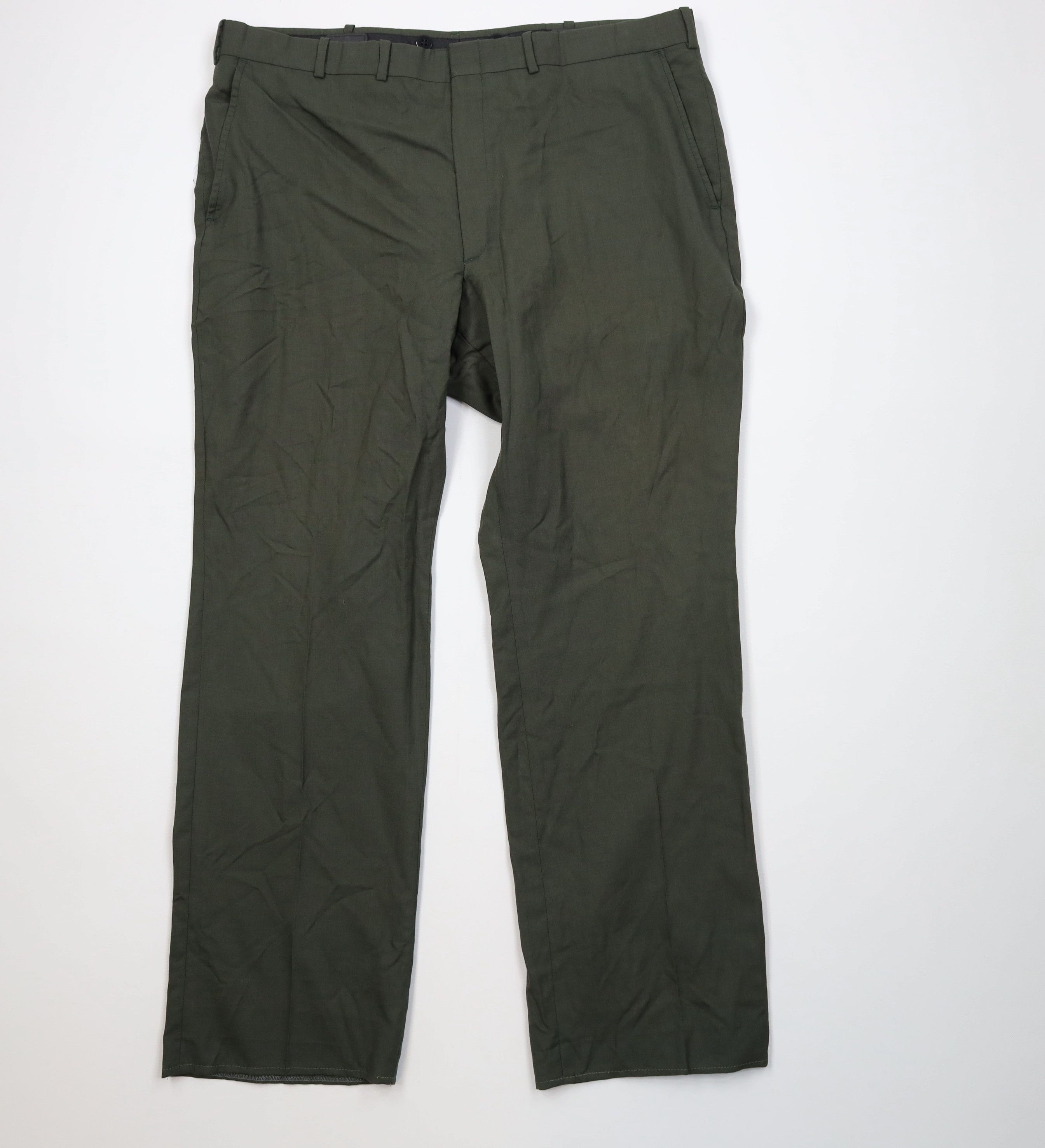 Vintage Vintage 60s 70s Streetwear Flared Wide Leg Chino Pants Green Size US 40 / EU 56 - 1 Thumbnail