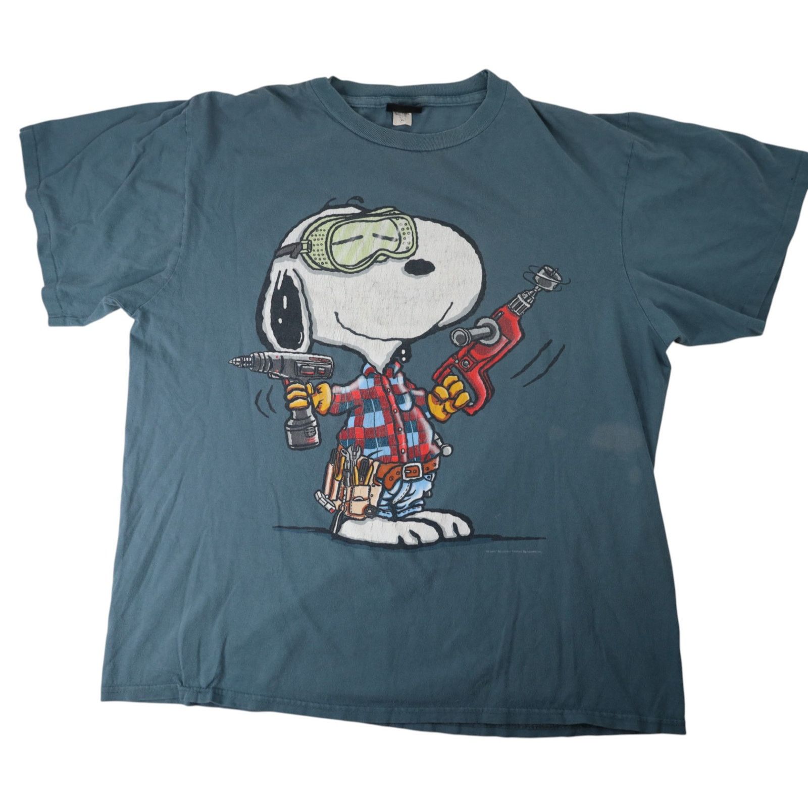 Peanuts × Vintage VTG Peanuts Snoopy "Real Dogs Don't Need Instructions" T Size US XL / EU 56 / 4 - 1 Thumbnail