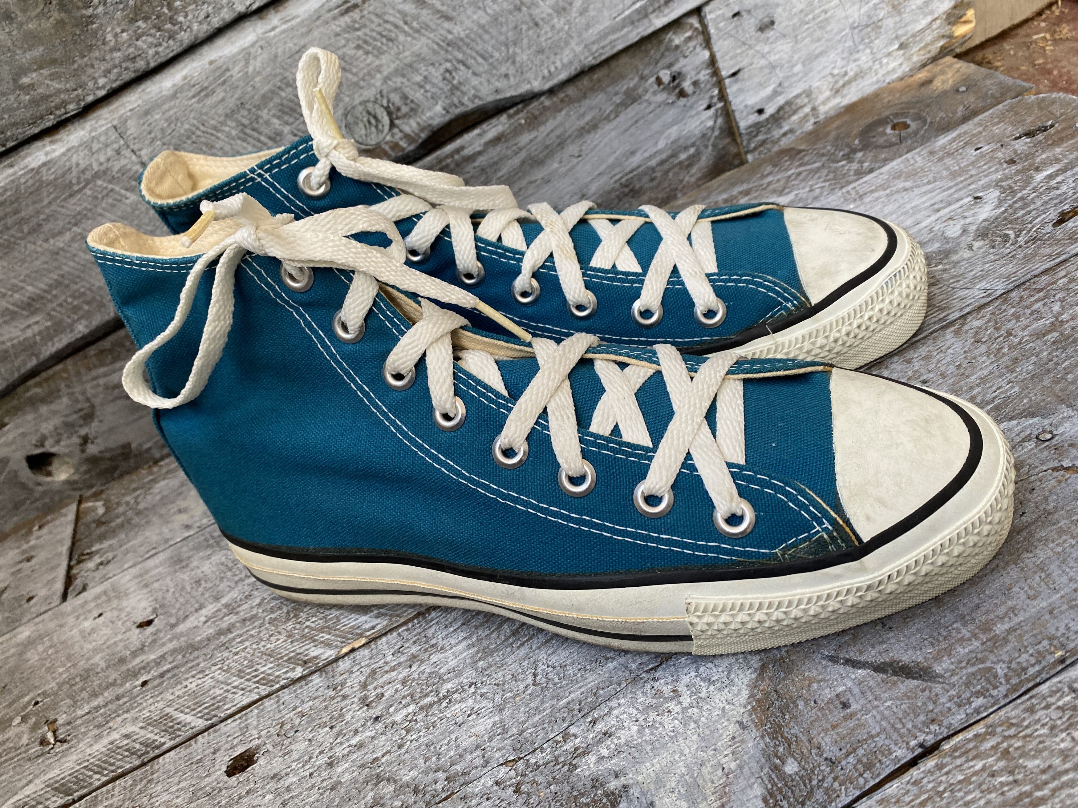 Converse × Vintage Vintage 90's converse hi-top sneakers sz8 Size US 8 / EU 41 - 10 Thumbnail