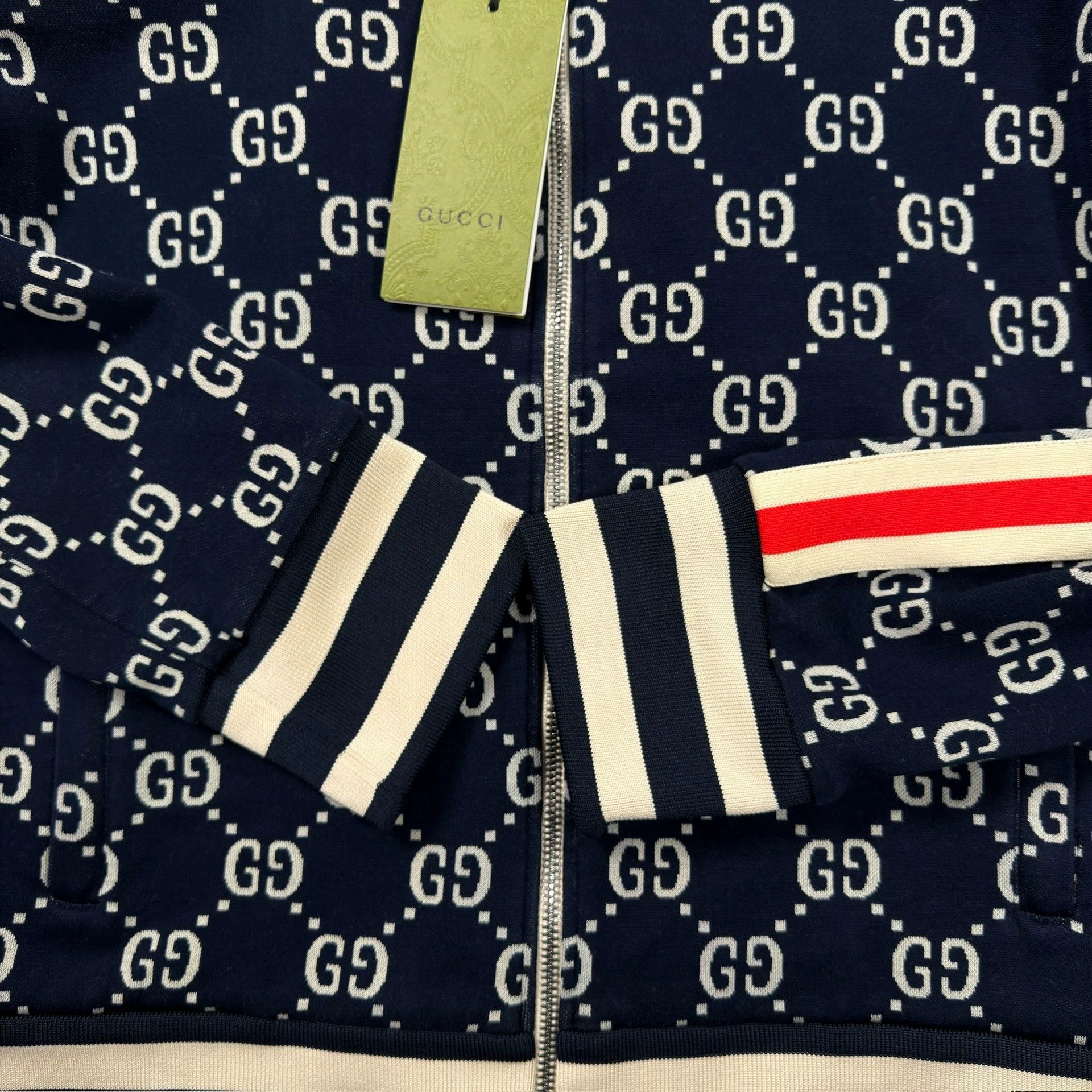Gucci Gucci Blue Double G Print School Uniform Jacket Size L / US 10 / IT 46 - 3 Thumbnail