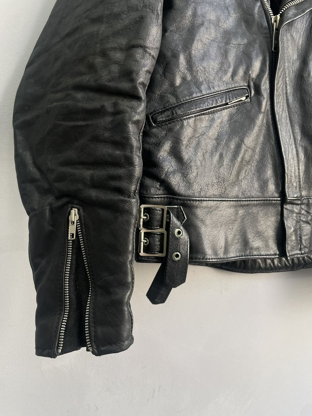 Harley Davidson Biker leather bomber jacket hype 90s japanese y2k Size US M / EU 48-50 / 2 - 6 Thumbnail