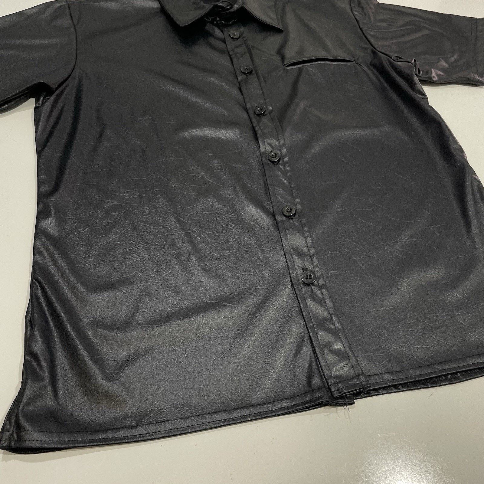 Hot Topic VTG POSITANO Black Belted Shirt Men’s M Club Rave Lounge Size US M / EU 48-50 / 2 - 3 Thumbnail