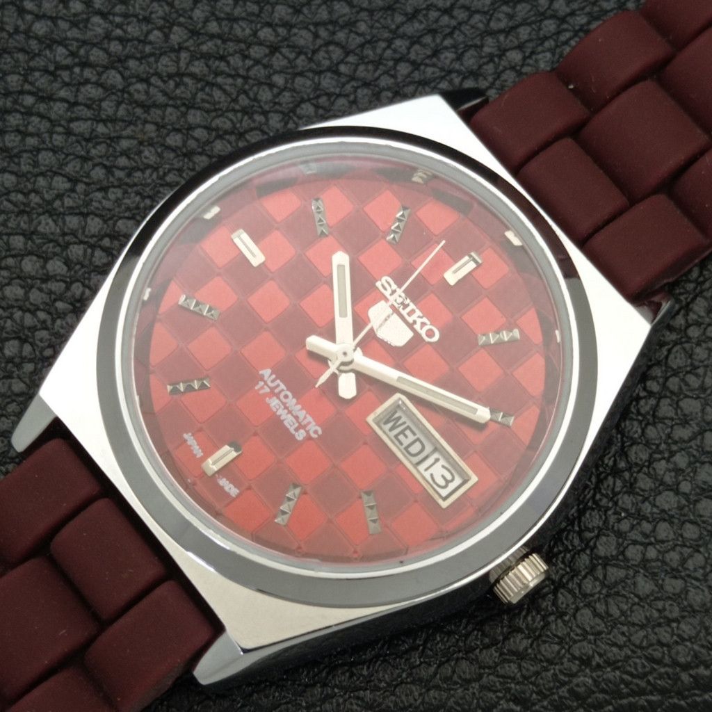 Seiko REFURBISHED VINTAGE SEIKO 5 AUTO JAPAN MENS WATCH a440218 Size 38 - 5 Thumbnail