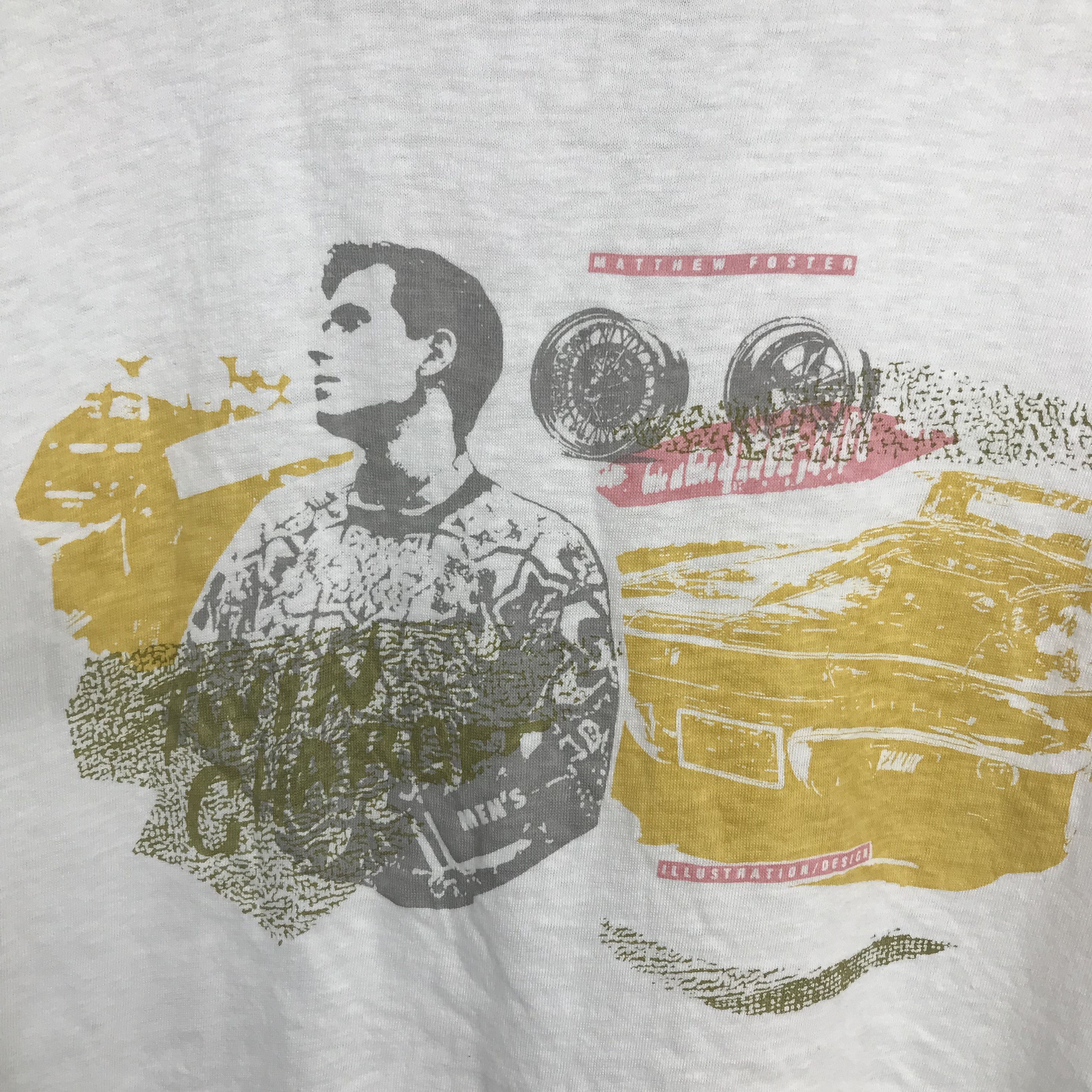Hanes Vintage 80s matthew foster American Actor phototee shirt Size US M / EU 48-50 / 2 - 4 Thumbnail