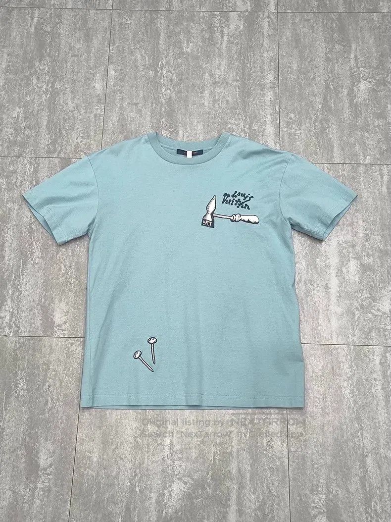 Louis Vuitton Louis Vuitton Blue short sleeve T-shirt Size US S / EU 44-46 / 1 - 1 Thumbnail