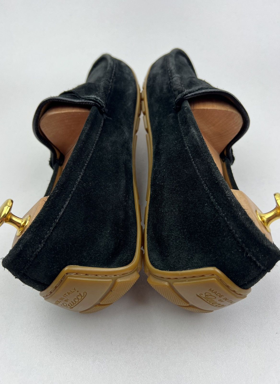 Gucci GUCCI Suede Driving Moccasins GG Logo Size US 12 / EU 45 - 8 Thumbnail
