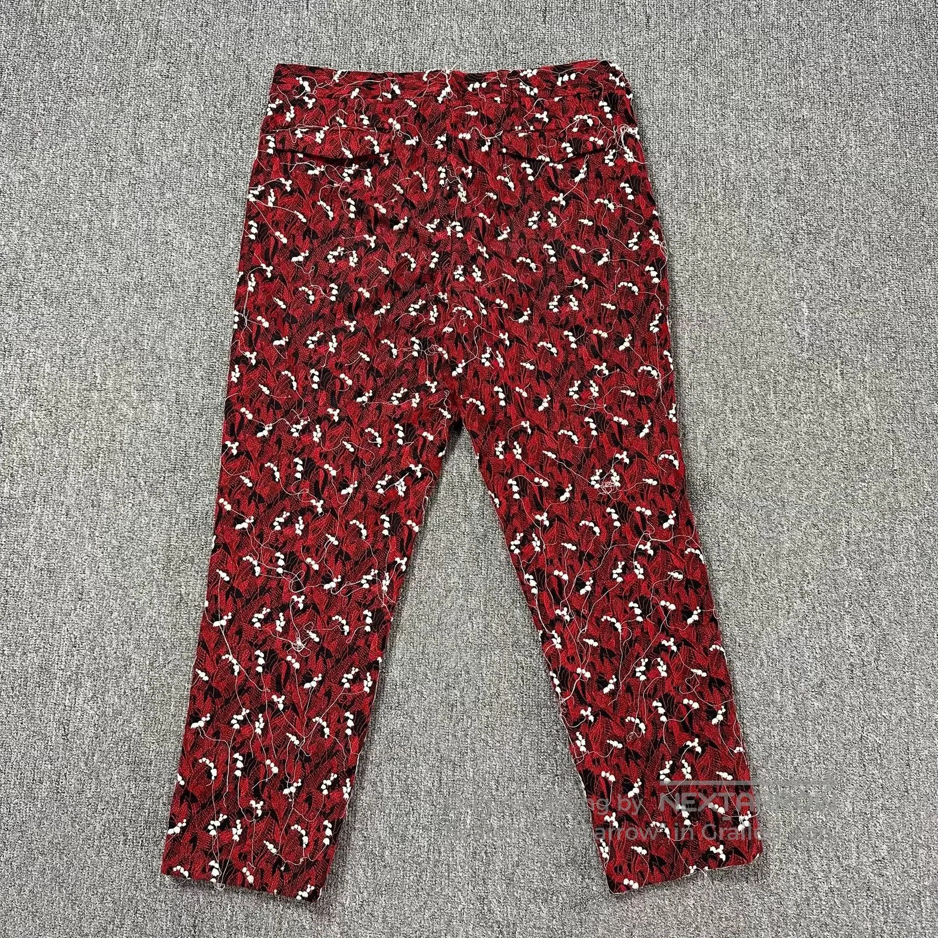 Dior Dior Homme 17FW Red Lily of the Valley Trousers. Size US 30 / EU 46 - 5 Thumbnail