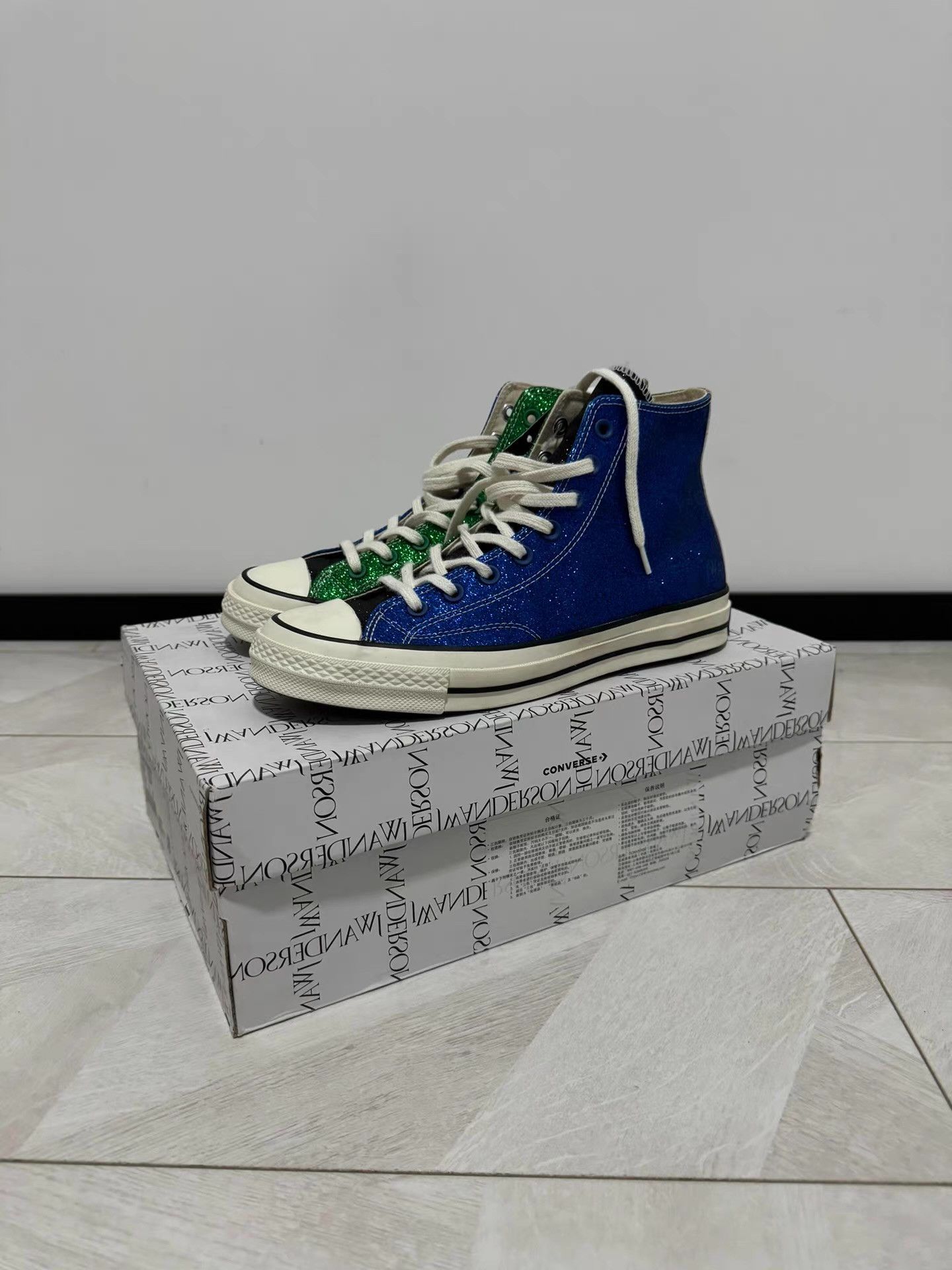 JW Anderson JW Anderson x Converse First Generation Blue & Green Q17 Size US 9 / EU 42 - 1 Thumbnail