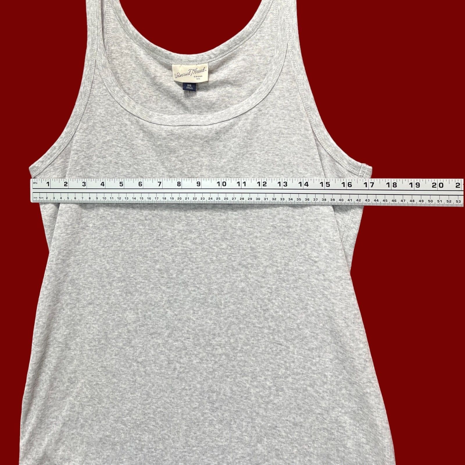 Other Universal Thread - Women's Sleeveless T-Shirt - Grey - XXL Size XXL / US 16-18 / IT 52-54 - 3 Thumbnail