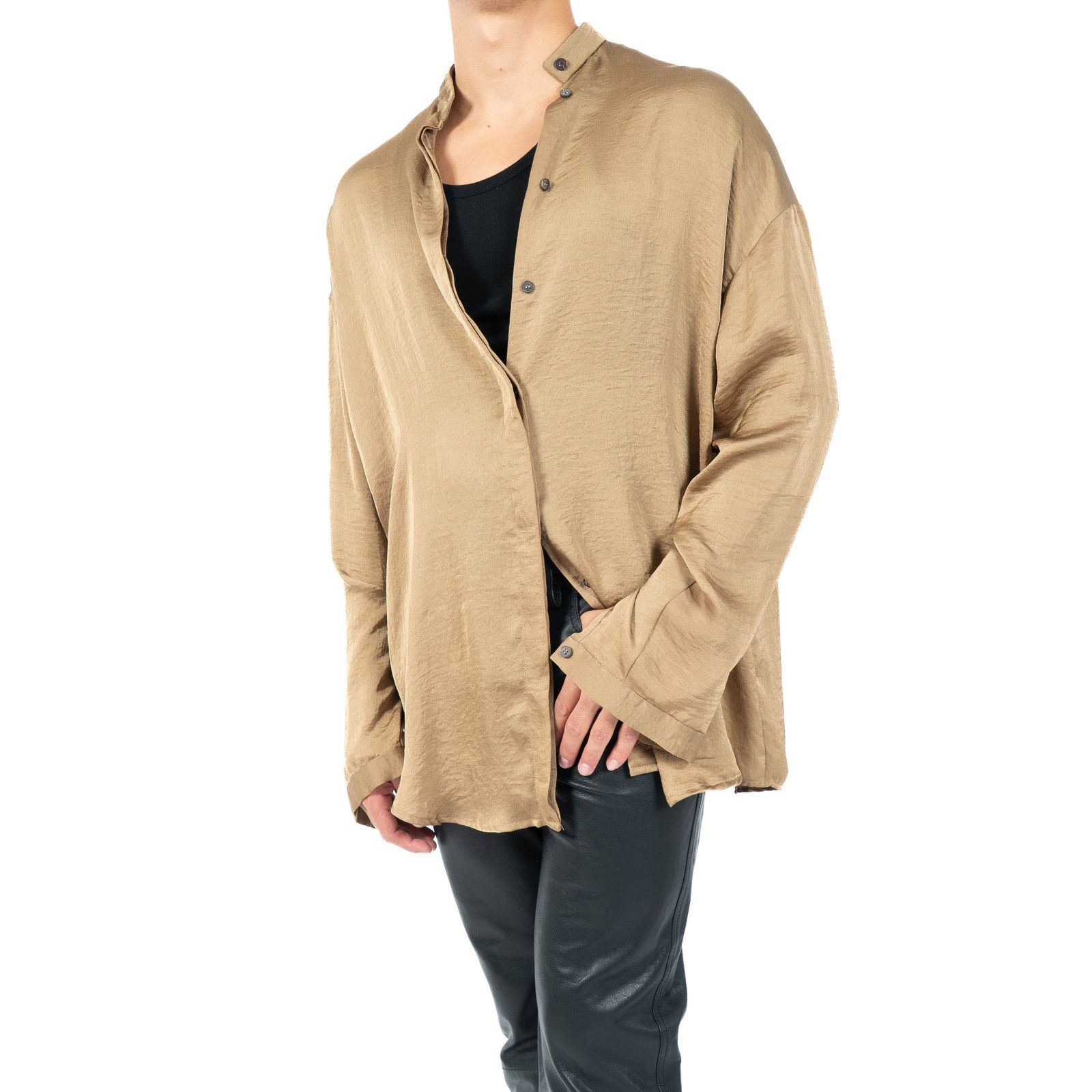 Haider Ackermann SS17 Bleach Print Silk Kimono Shirt | Grailed