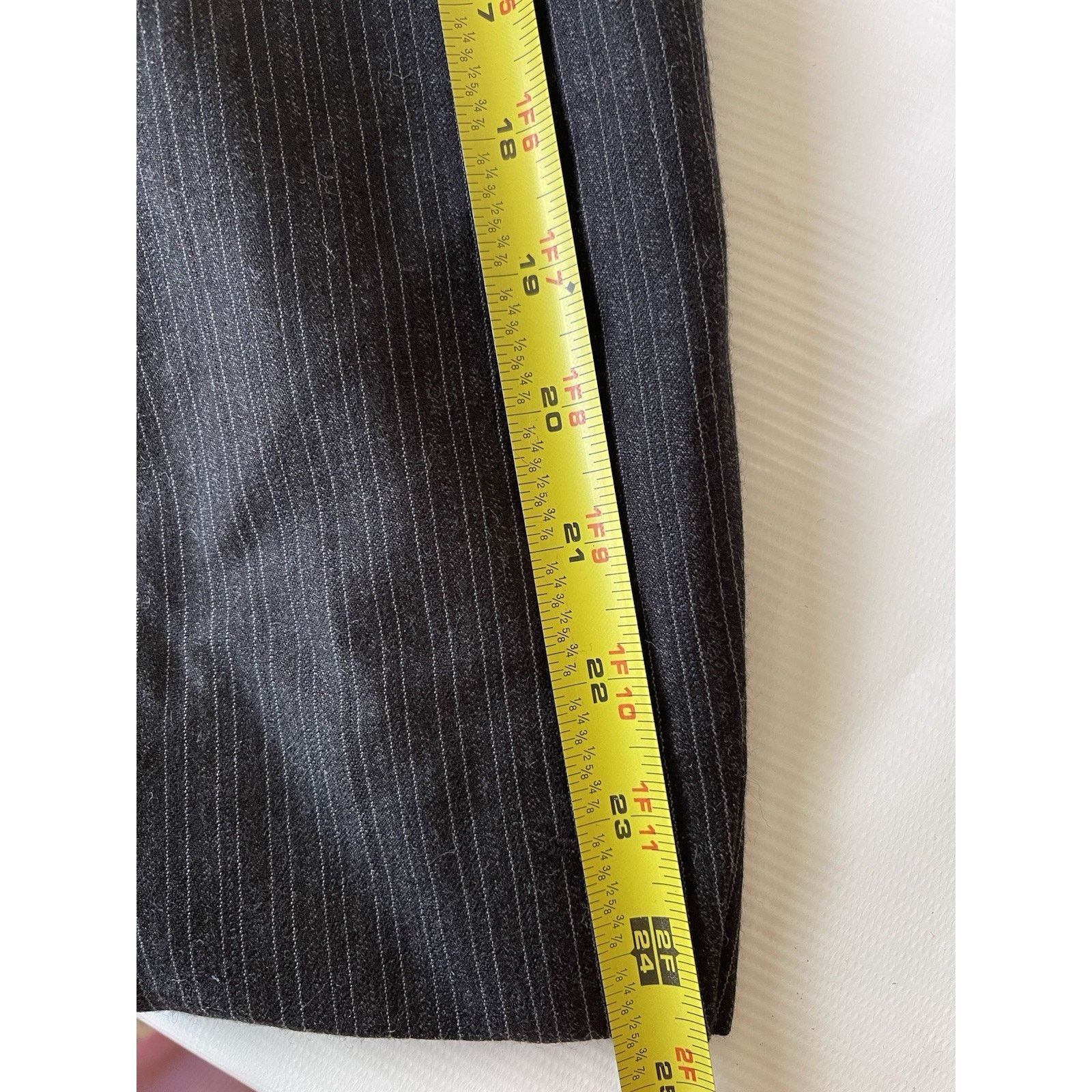 Ted Baker Ted Baker Mens Black Stripe Sport Coat 40R Italy 100% Wool Size 40R - 9 Thumbnail