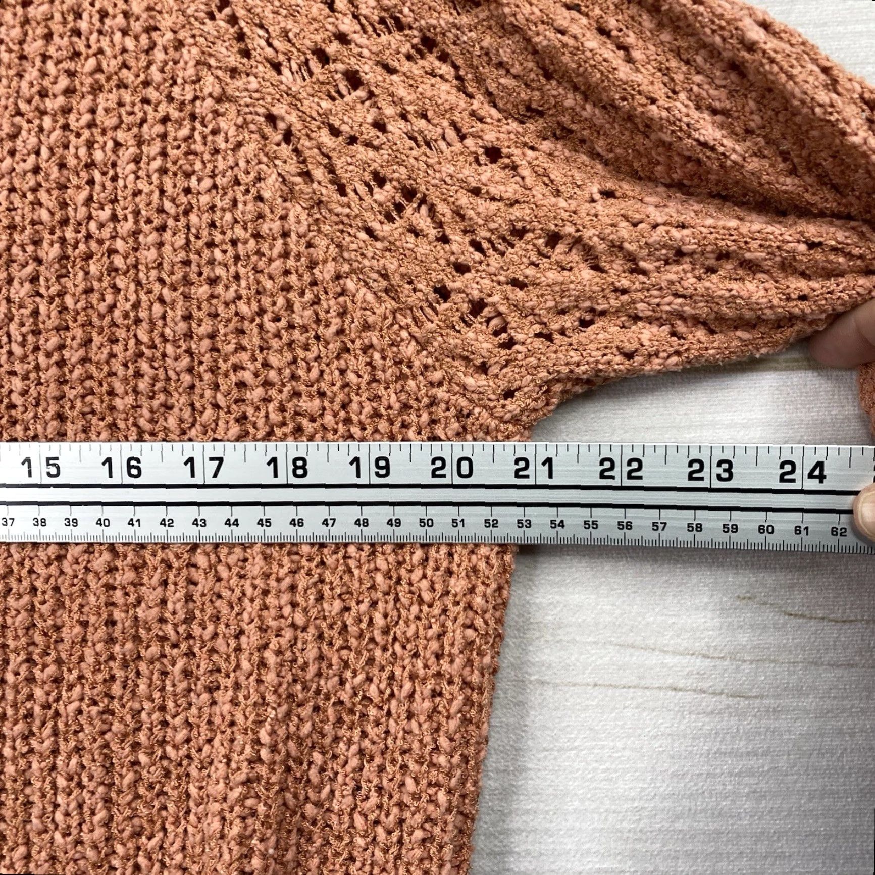 Vintage VINTAGE LC Lauren Conrad Cardigan Sz 1X Terracotta Button Up Cable Knit Crochet Earthy Size XL / US 12-14 / IT 48-50 - 7 Thumbnail