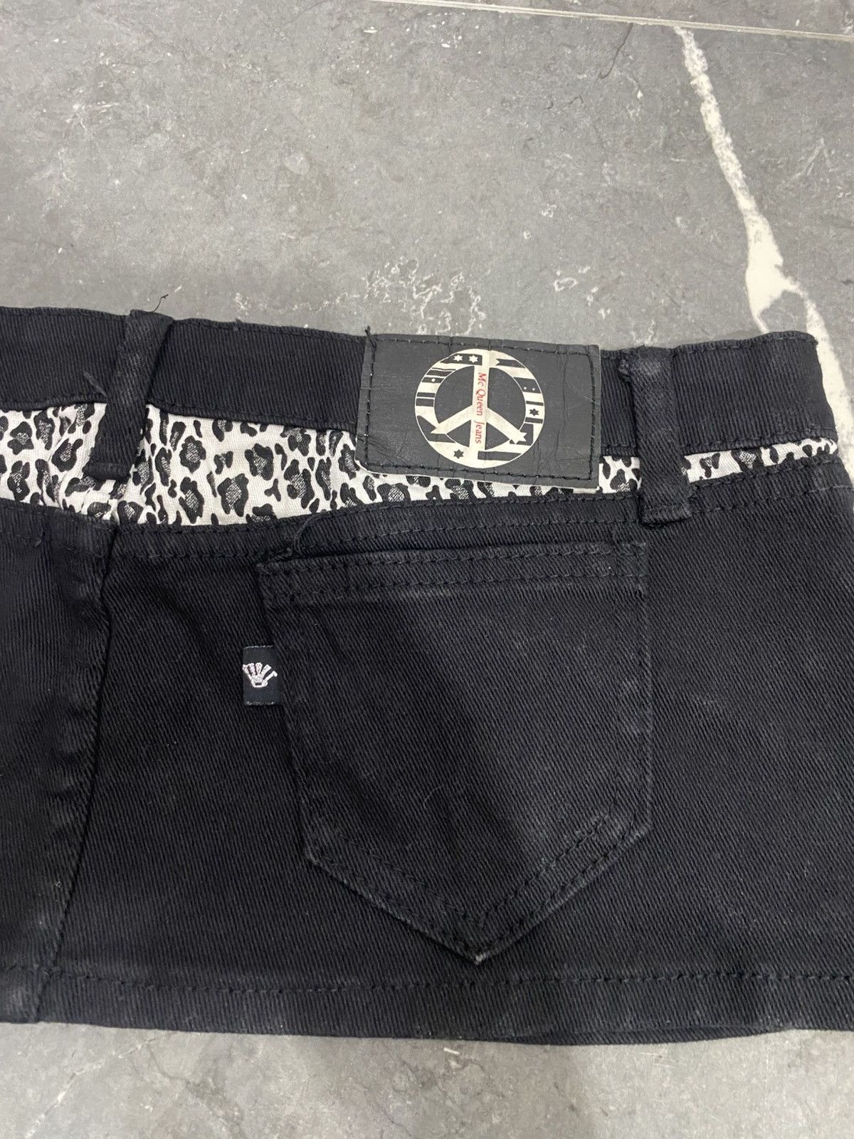 Japanese Brand Mcqueen Japanese Mini Skirt Lgb Kmrii Vkei Grunge Size 31" - 8 Thumbnail