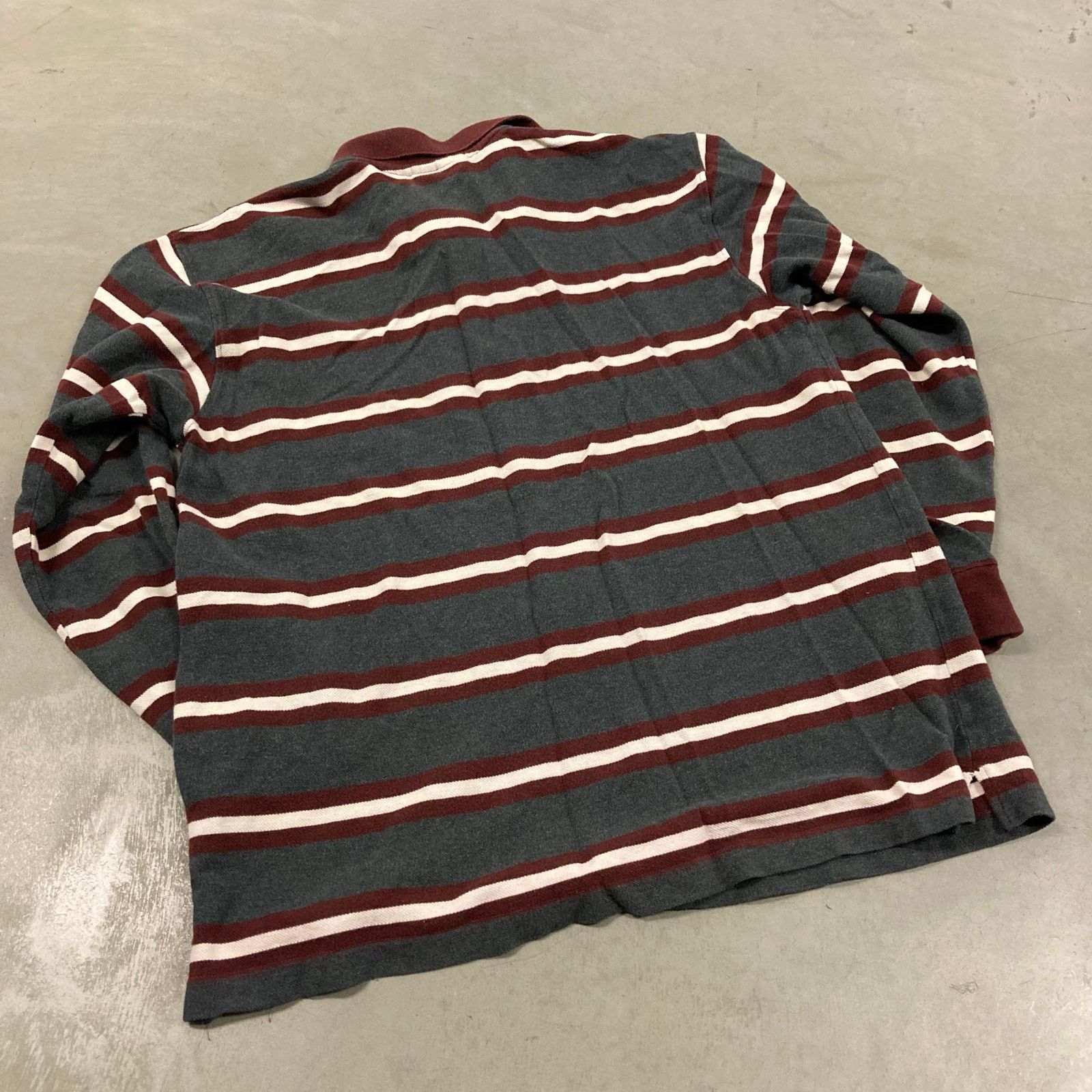 Vintage Y2K striped rugby polo T-Shirt Size US L / EU 52-54 / 3 - 2 Thumbnail