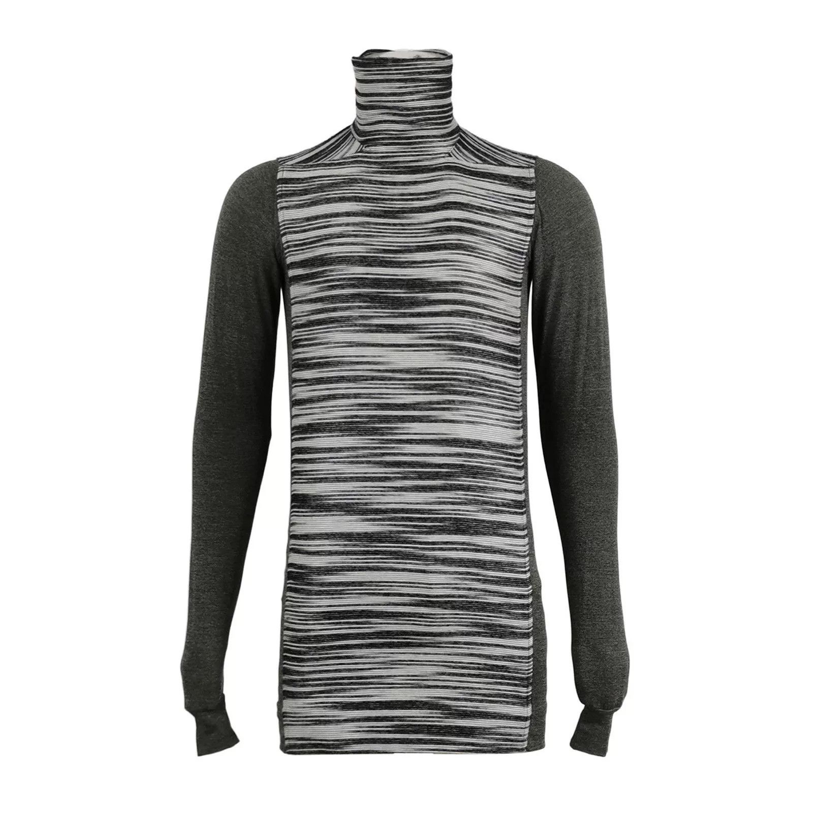 Rick Owens Rick Owens Wool Alpaca Colorblock Long Sleeve Sweater XS Size US XS / EU 42 / 0 - 1 Thumbnail