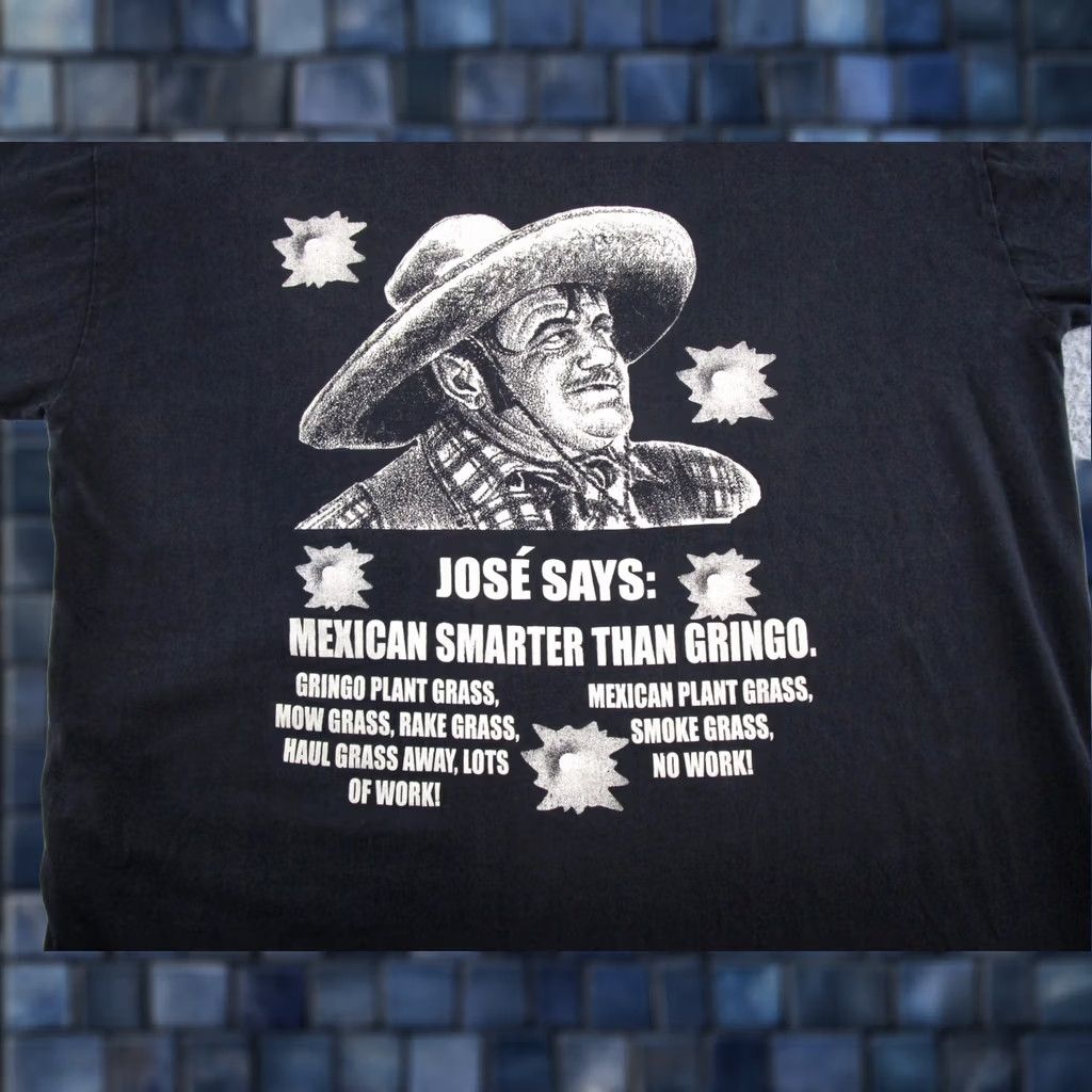 Vintage VINTAGE Jose Says Comedy Funny Graphic T-Shirt Mens XL Black Cotton Nike Shirt Size US XL / EU 56 / 4 - 1 Thumbnail