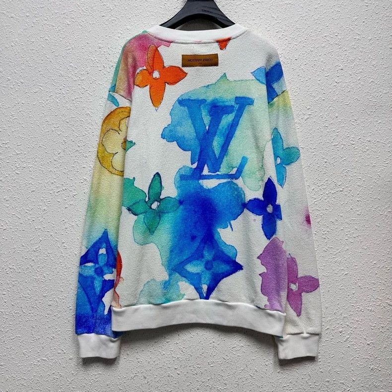 Louis Vuitton Louis Vuitton Watercolor Pattern Sweatshirt-2506 Size US XXL / EU 58 / 5 - 2 Thumbnail