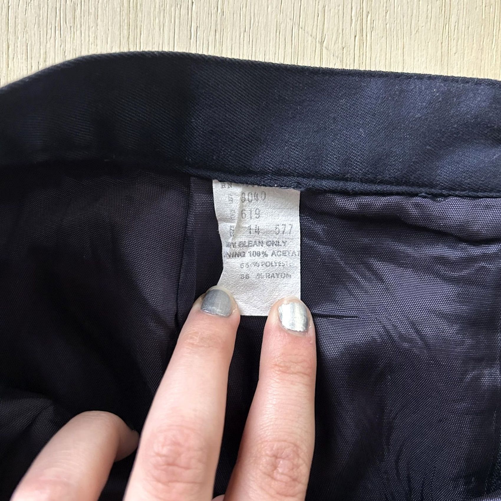 Vintage VINTAGE Blue Skirt Womens 14 Pencil Knee Length Lined Workwear Office Career Size 36" / US 14 / IT 50 - 2 Thumbnail