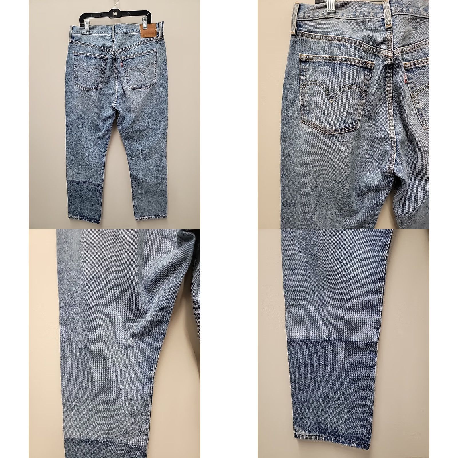 Levi's Levi's 501 Jeans Women's Blue Denim 31x30 Regular Inseam 5-Pocket Patchwork Pants NWT Vintage-Free Molded 501 Series Size 24" / US 00 / IT 34 - 8 Thumbnail