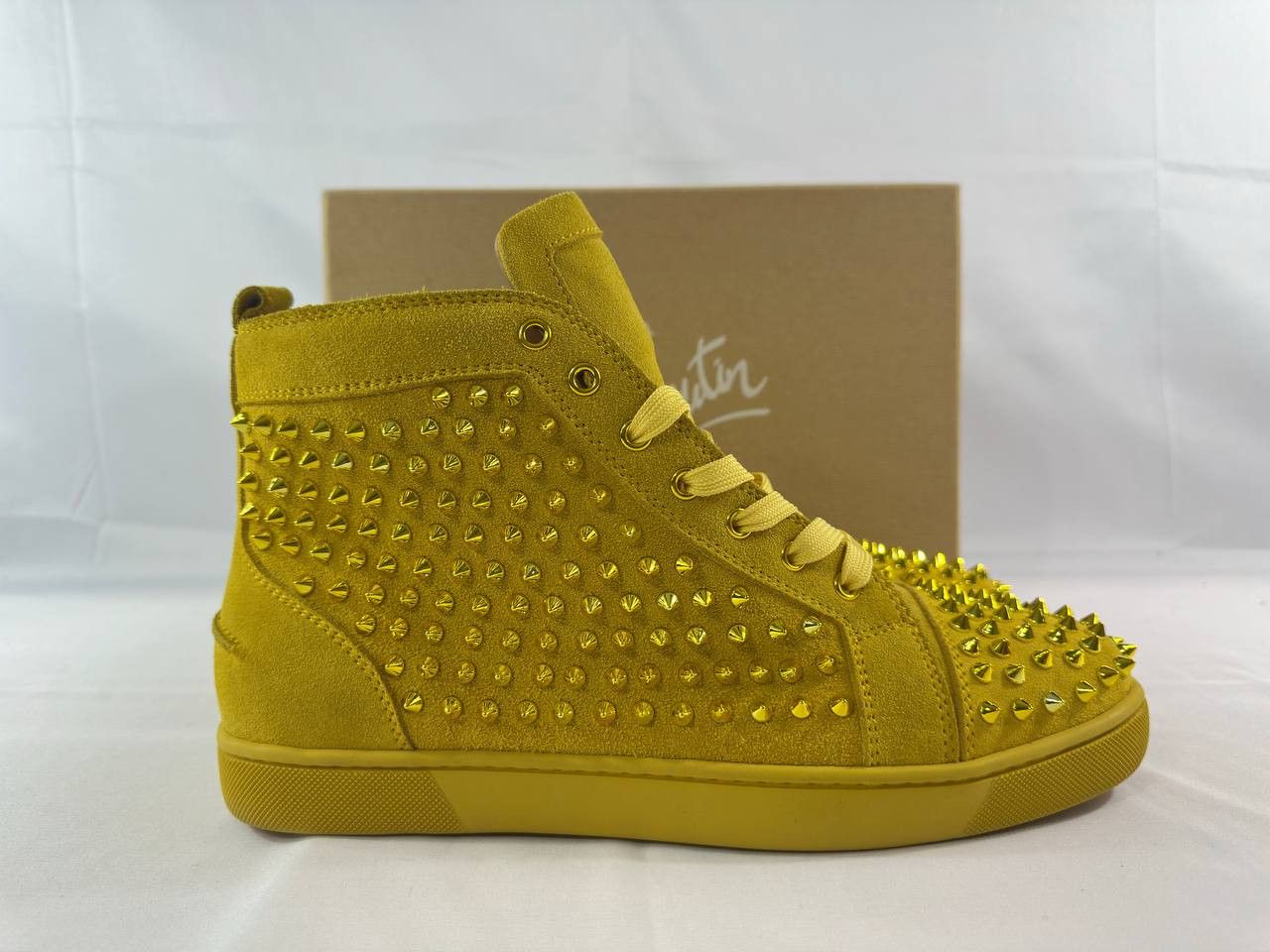 Christian Louboutin Christian Louboutin Louis Orlato Spikes Flat Sneakers Suede Size US 11 / EU 44 - 2 Thumbnail