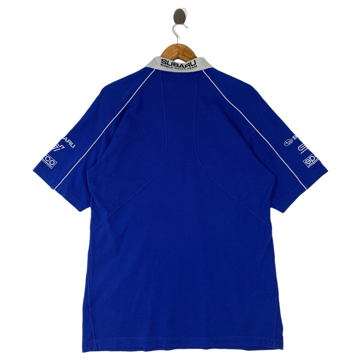 Japanese Brand SUBARU World Rally team Pirelli embroidery logo polo tee Size US L / EU 52-54 / 3 - 4 Thumbnail