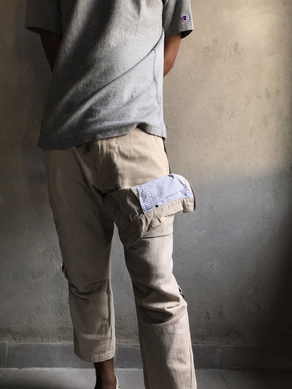 Japanese Brand × PPFM × semanticdesign Semantic design double half waist pant Size US 32 / EU 48 - 1 Thumbnail
