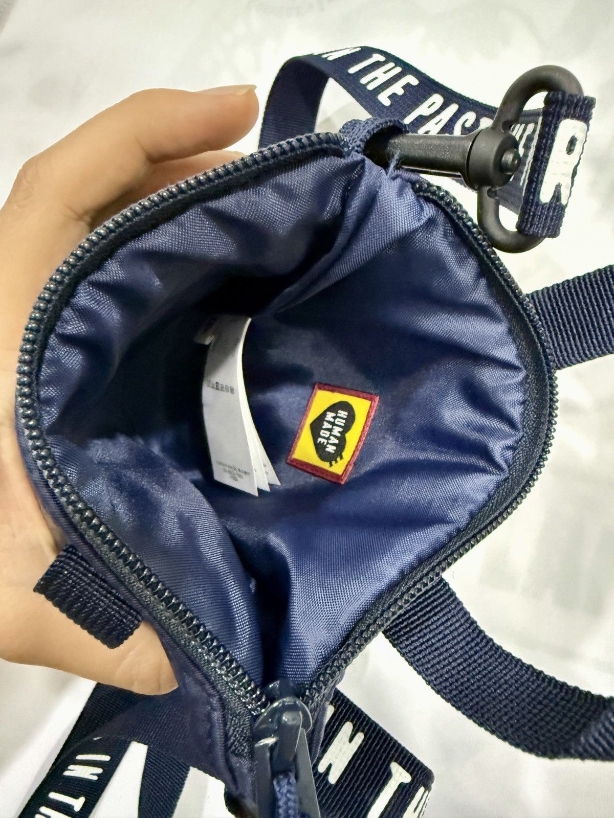 Human Made Human Made Mini Helmet Bag Navy - Preloved - 6.5” x 7” Size ONE SIZE - 3 Thumbnail