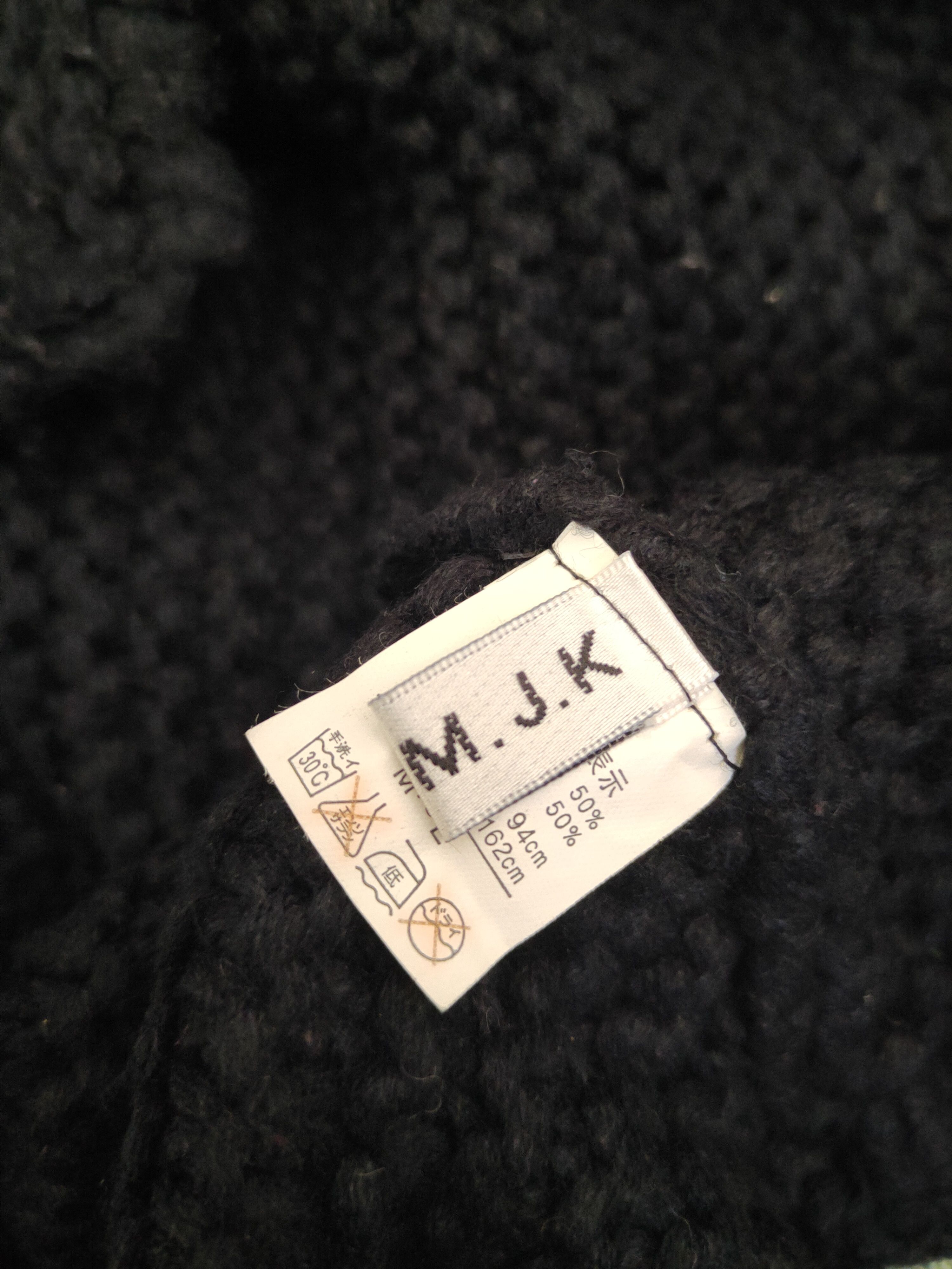 Homespun Knitwear × Japanese Brand J.M.J.K Black Knitwear Cardigan #W1086 Size L / US 10 / IT 46 - 12 Thumbnail