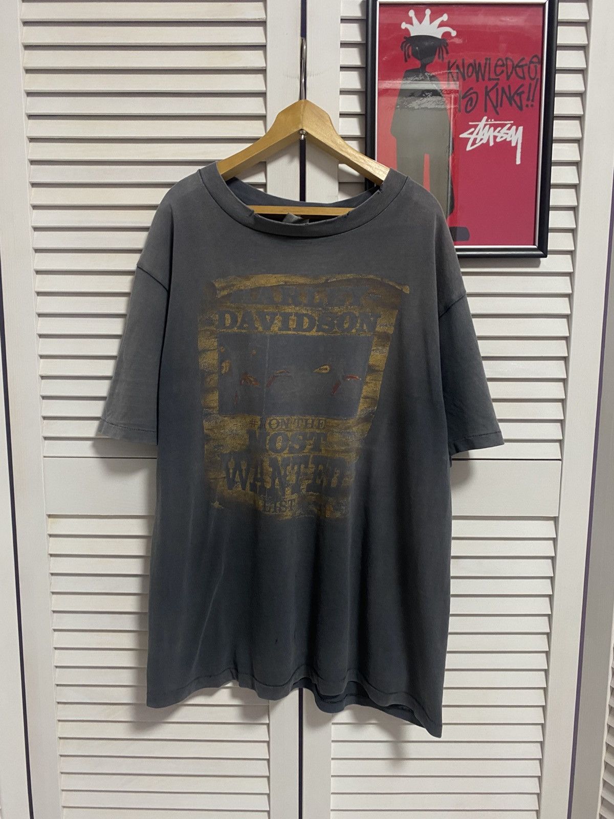 Harley Davidson Vintage 1986 Harley Davidson Most Wanted Tee Property 3D Emb Size US L / EU 52-54 / 3 - 1 Thumbnail