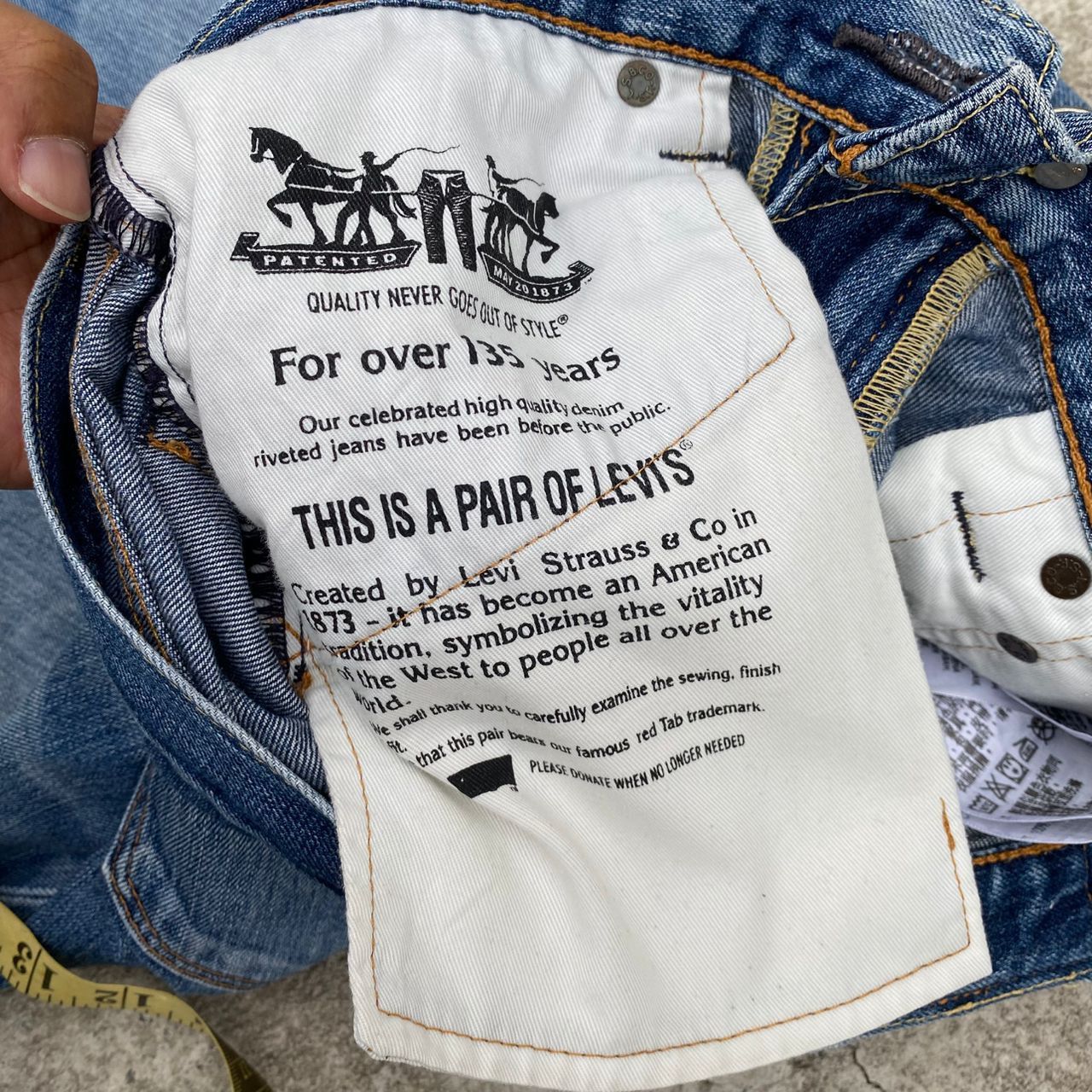 Levi's Vintage Levis 503 135 Year Anniversary Distressed Denim Size US 32 / EU 48 - 12 Thumbnail