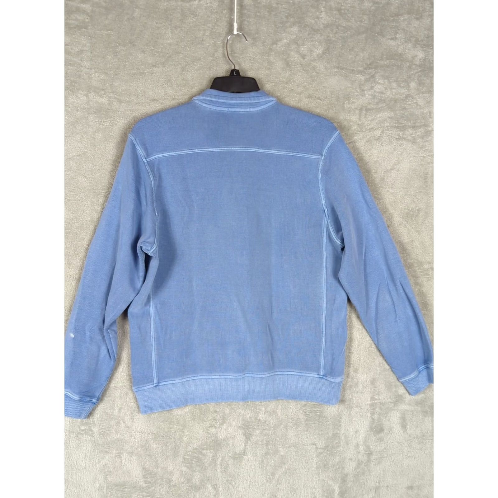 Tommy Bahama Tommy Bahama Sweatshirt Men’s M Blue 1/4 Zip Relaxed Fit Pullover Mock Neck Logo Long Sleeve Knit Cotton Fall Walking Size US M / EU 48-50 / 2 - 2 Thumbnail