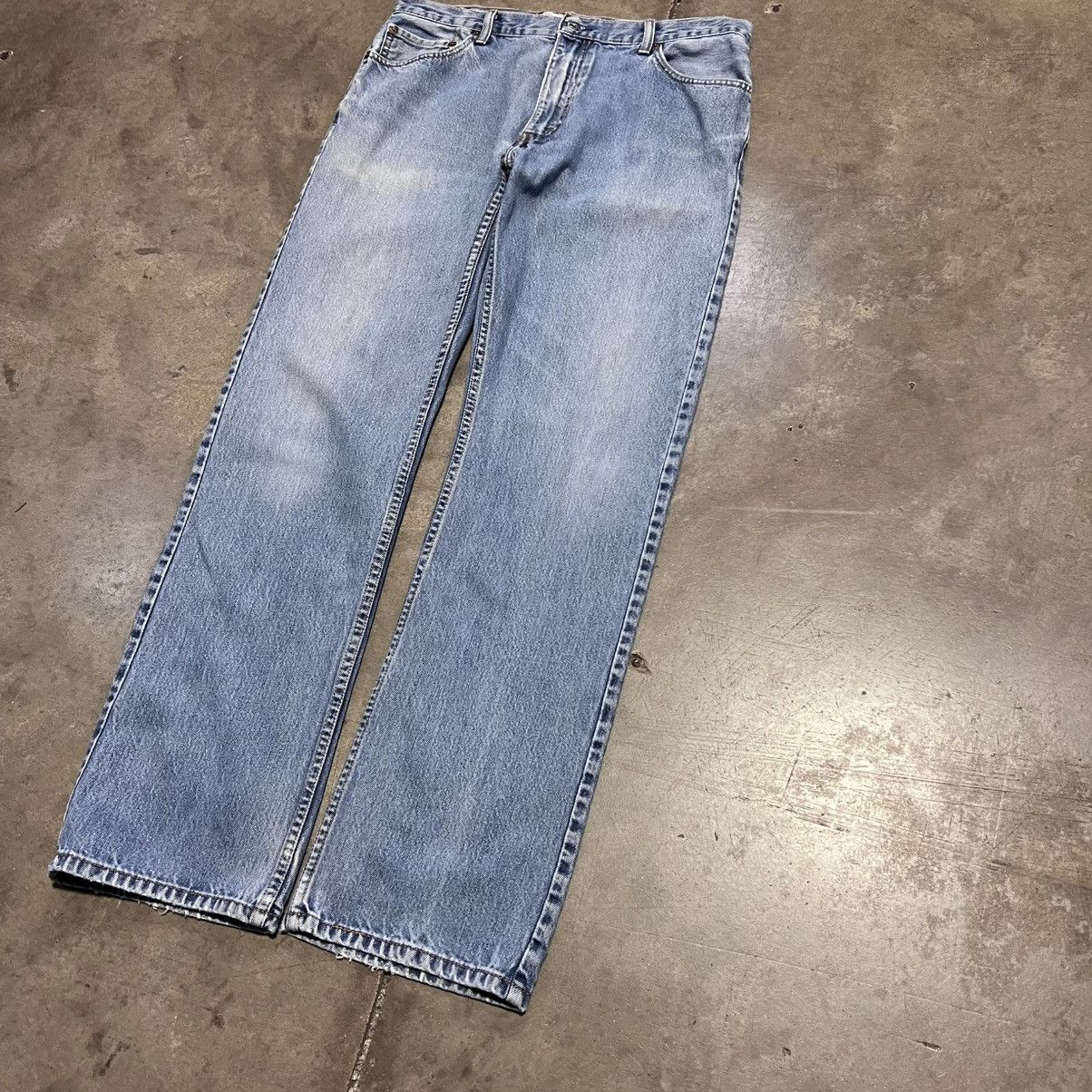 Levi's × Vintage Vintage Y2K Levis 505 Denim Jeans Light Wash Western Cowboy Size US 36 / EU 52 - 8 Thumbnail