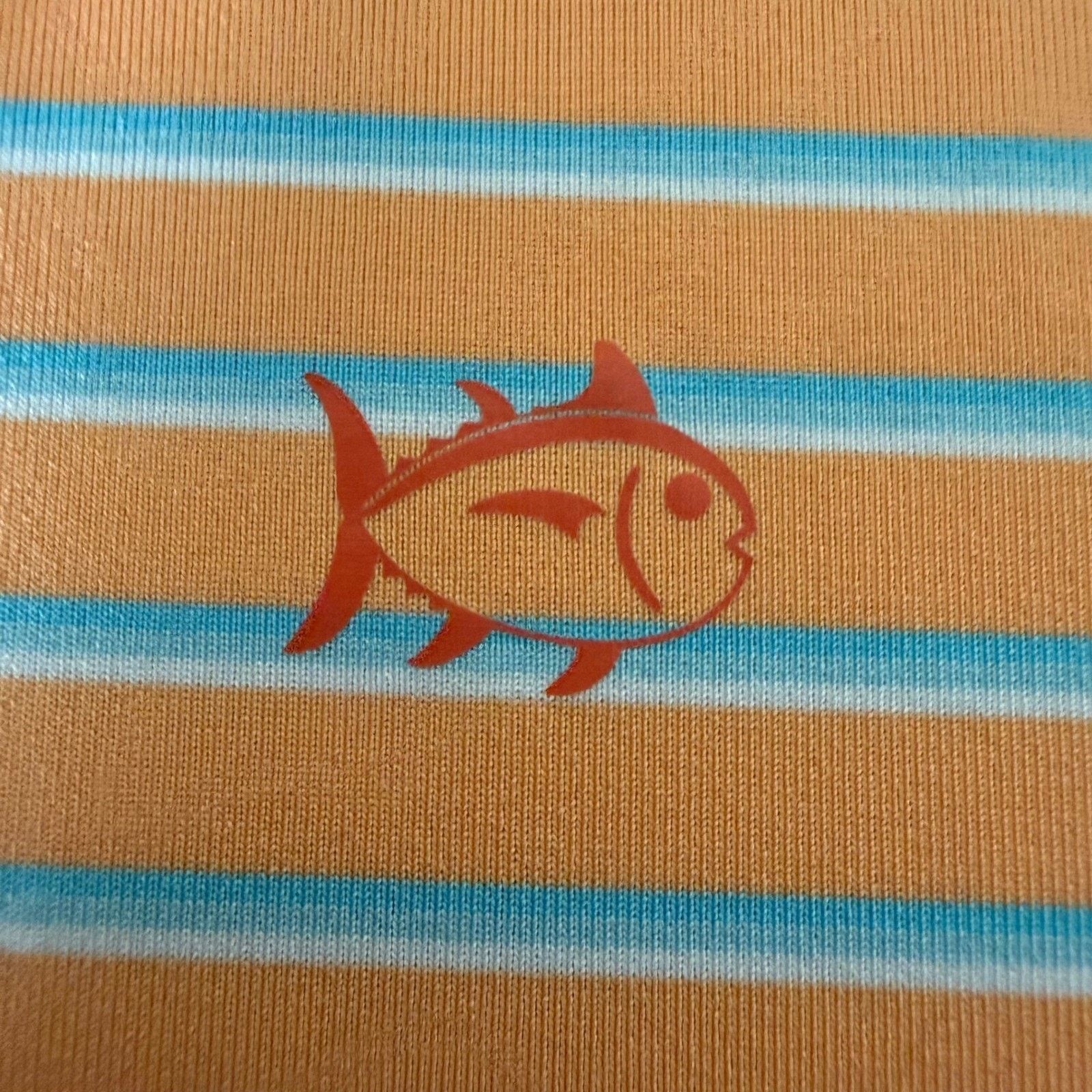 Southern Tide Southern Tide Polo Shirt Men XL Orange Striped Tide To Trail Size US XL / EU 56 / 4 - 3 Thumbnail